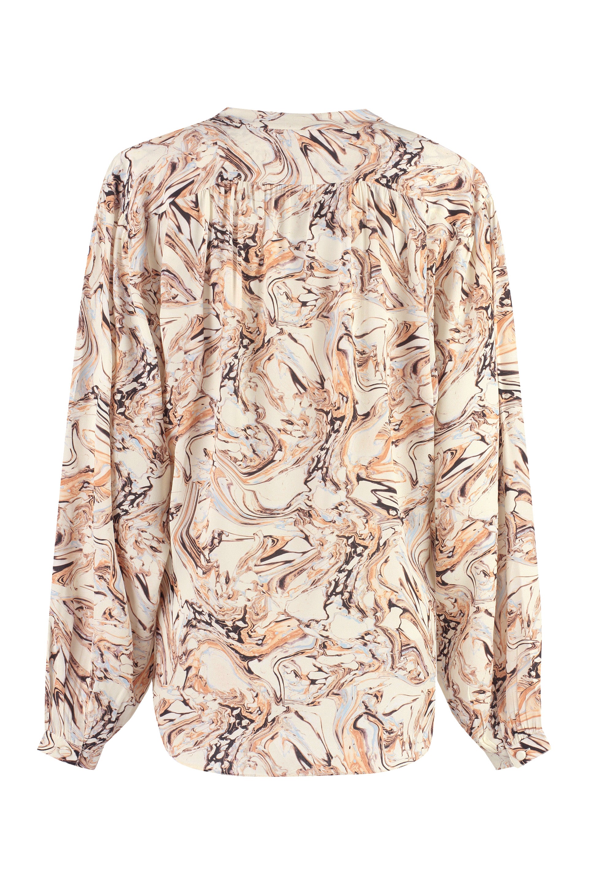 Tiphaine printed silk blouse