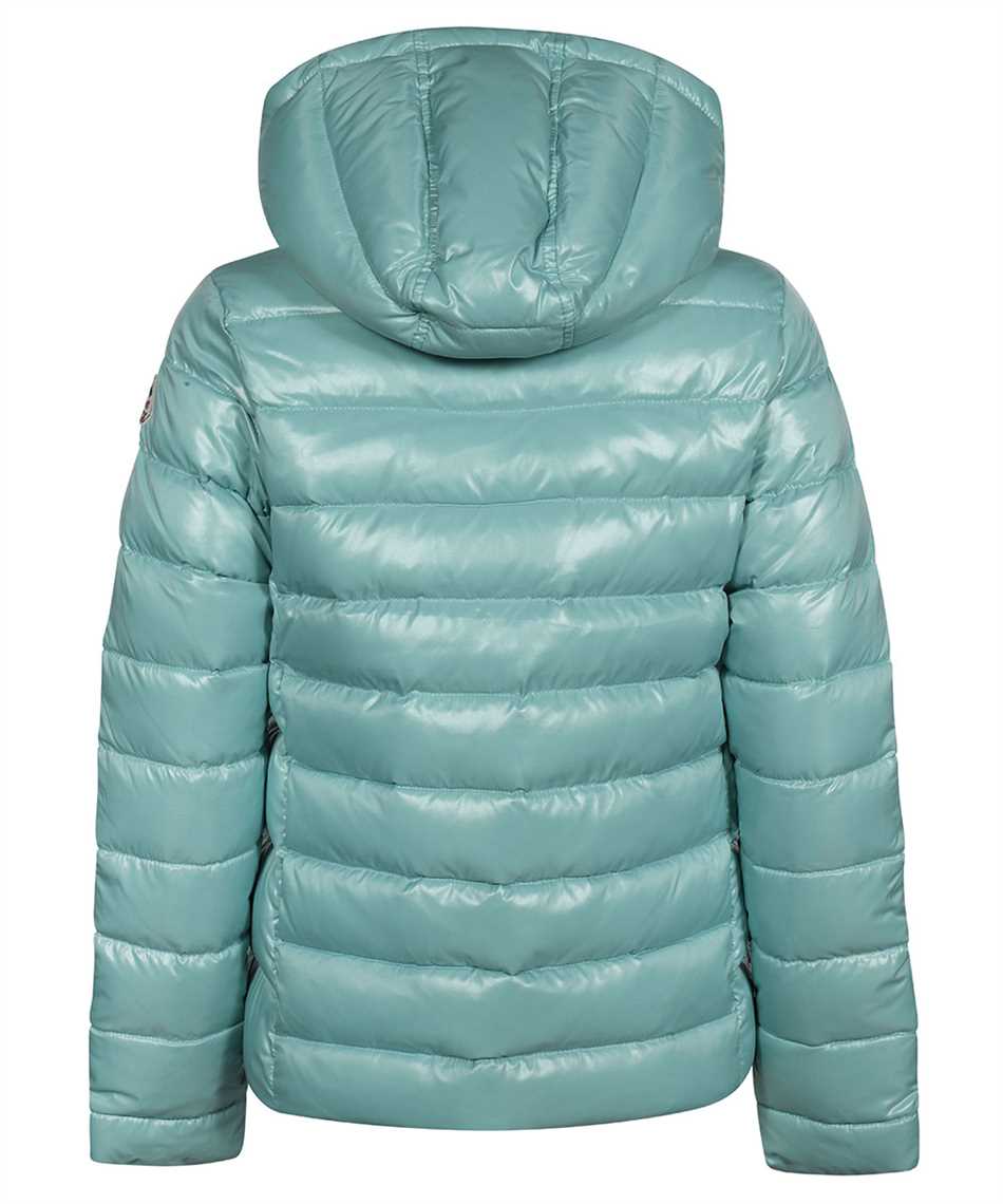 Hooded short down jacket