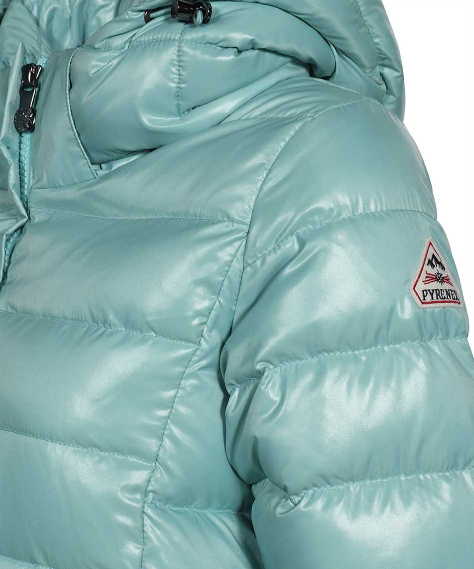 Hooded short down jacket