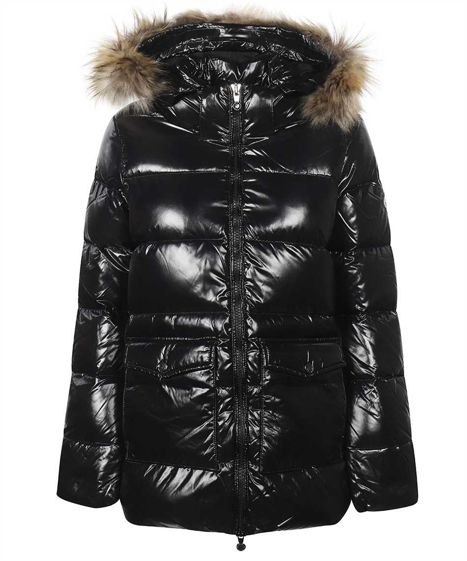 Fur trimmed hood down jacket