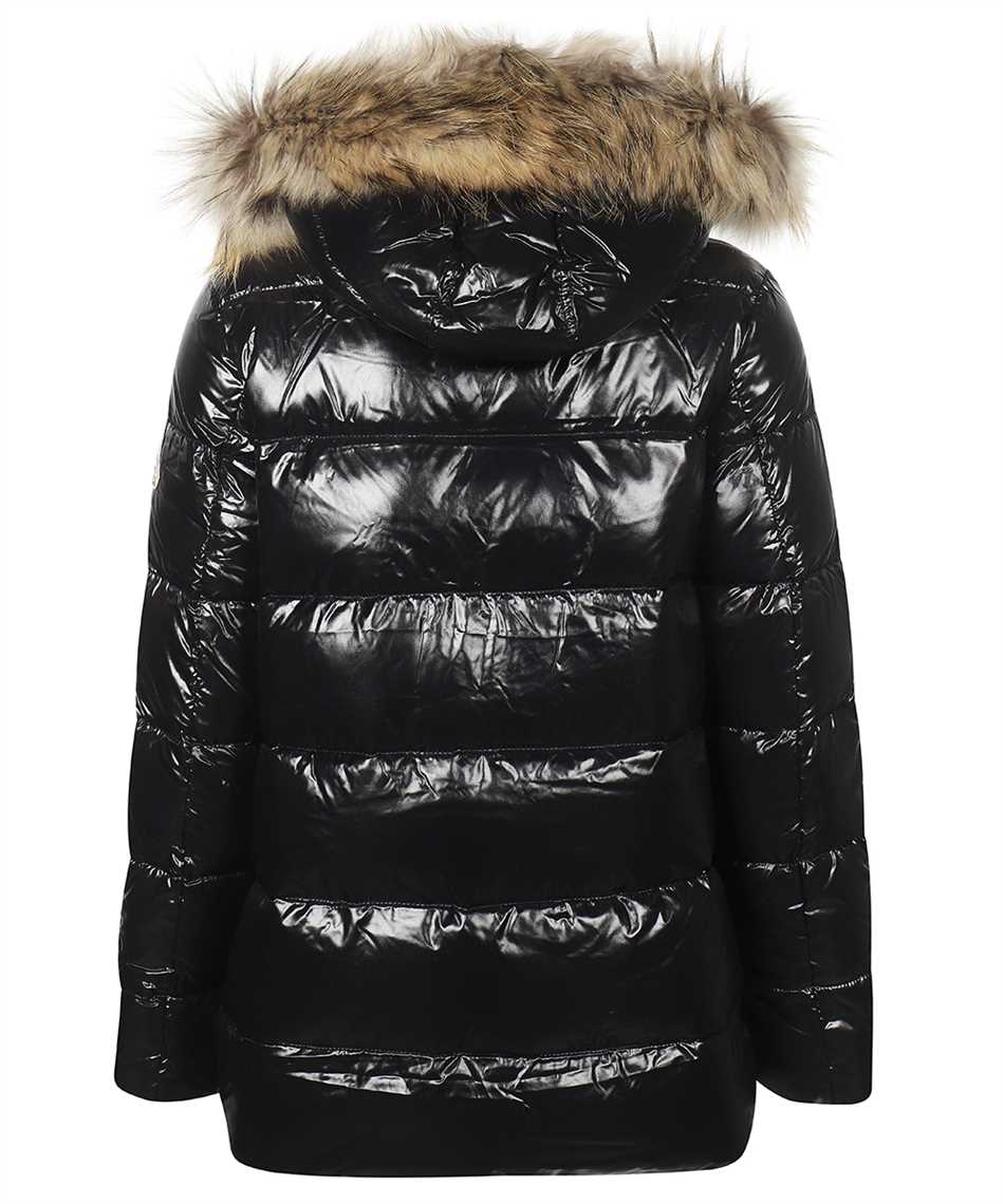 Fur trimmed hood down jacket