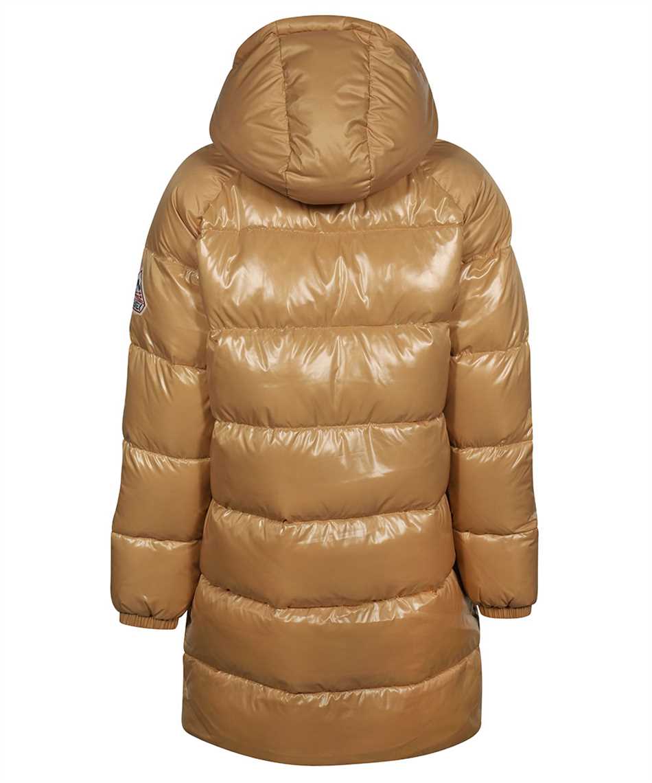 Long hooded down jacket