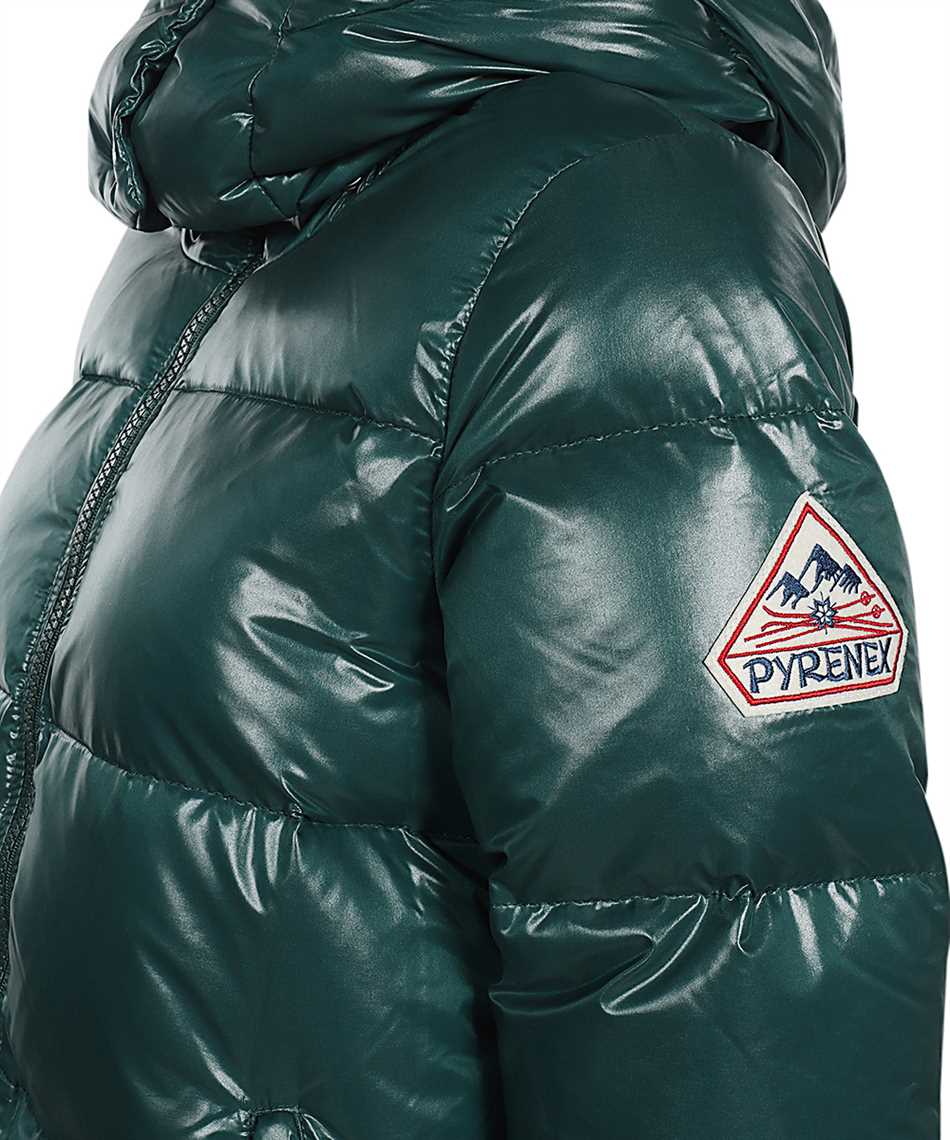 Hooded full-zip down jacket