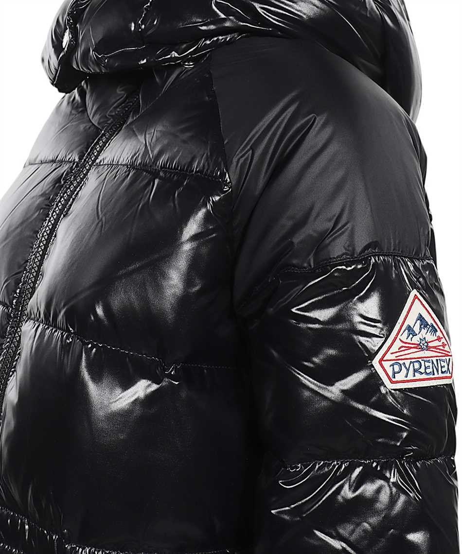 Hooded full-zip down jacket