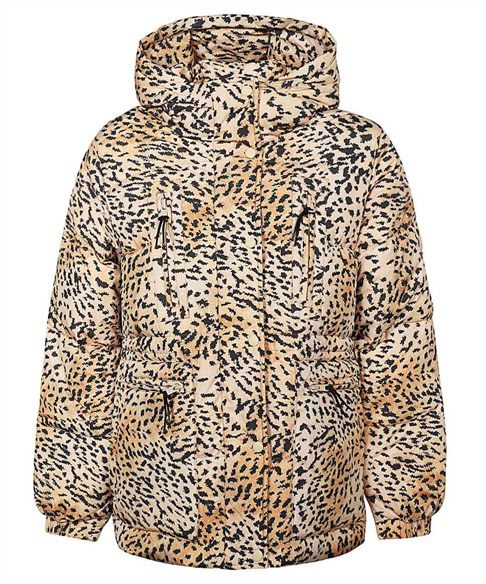 Hooded down jacket