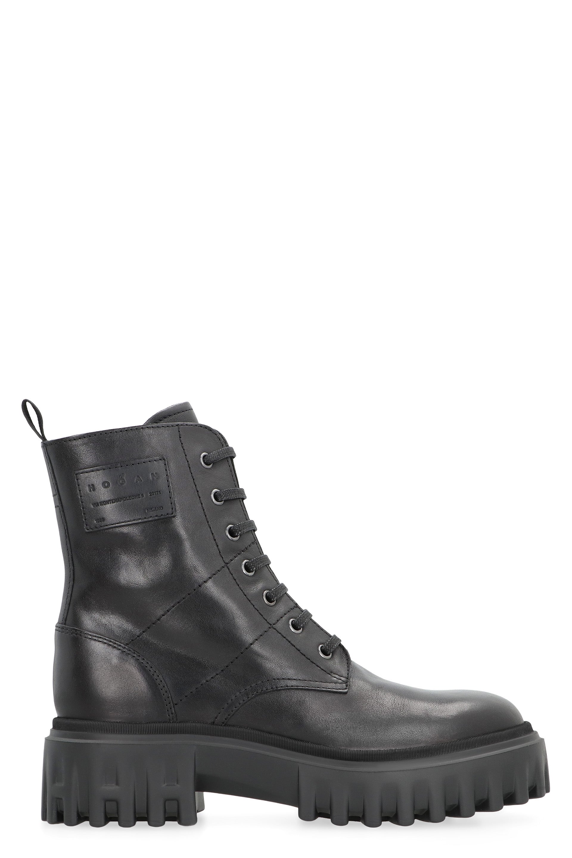 Leather ankle boots