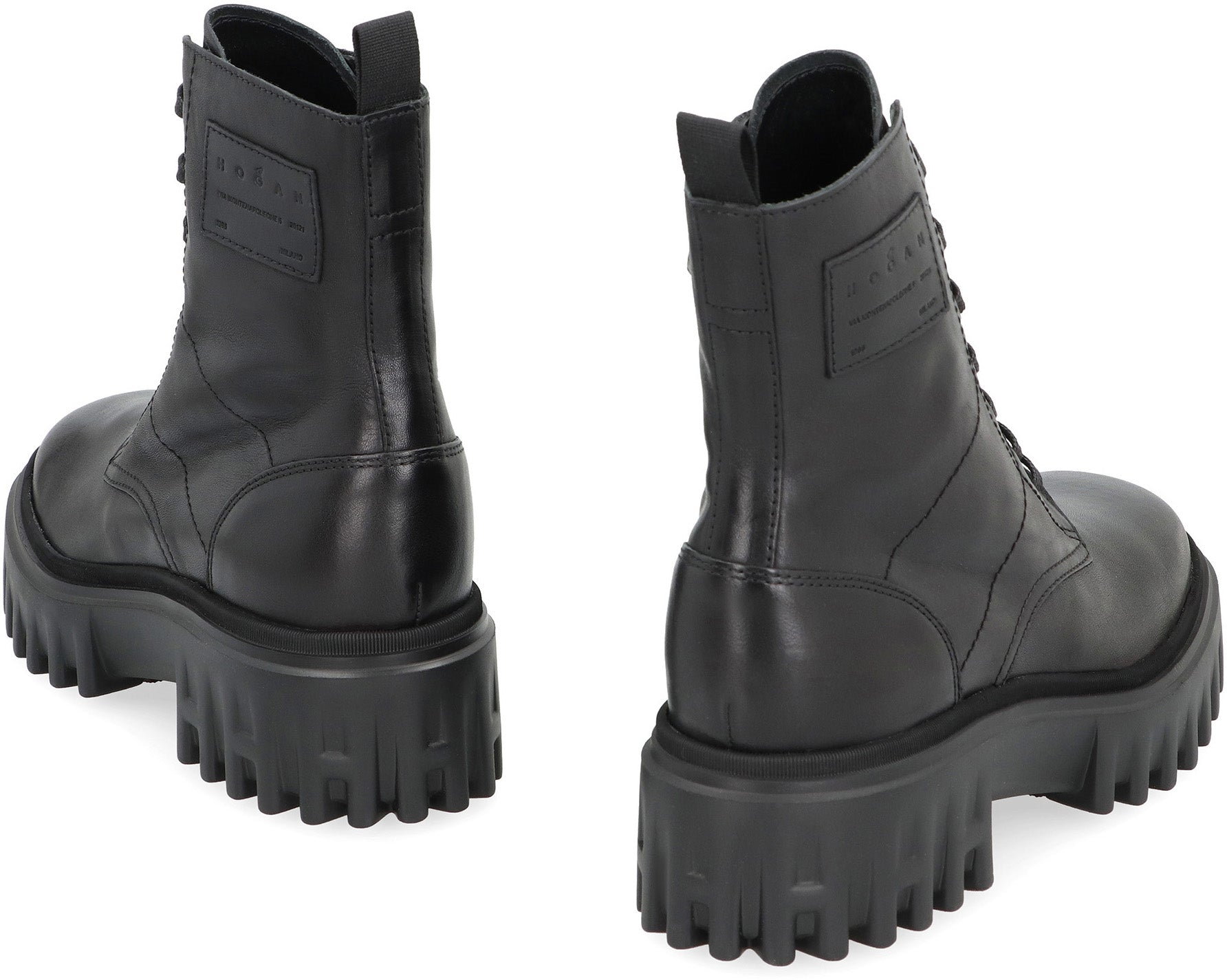 Leather ankle boots