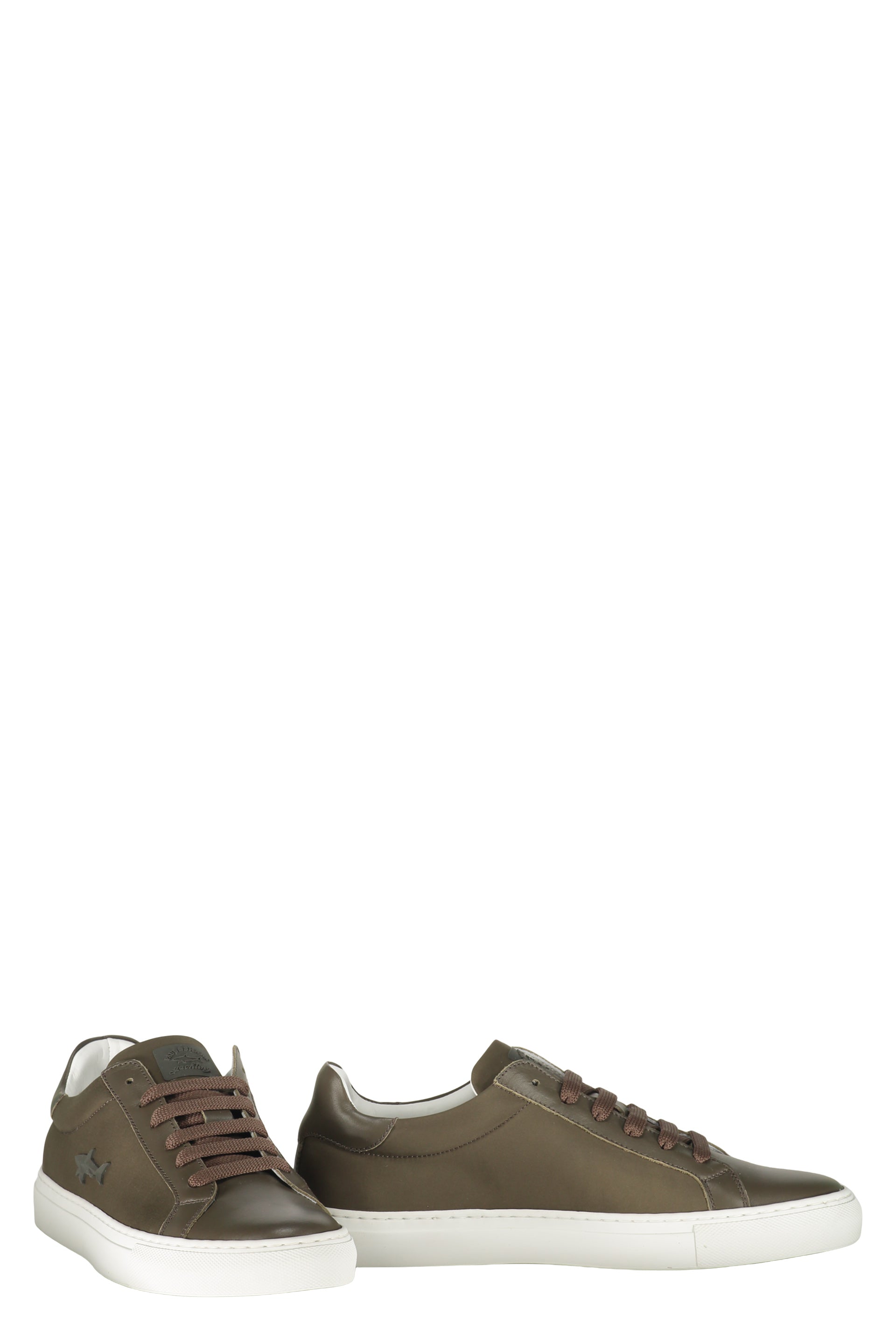Olive green minimalist sneakers, versatile casual style