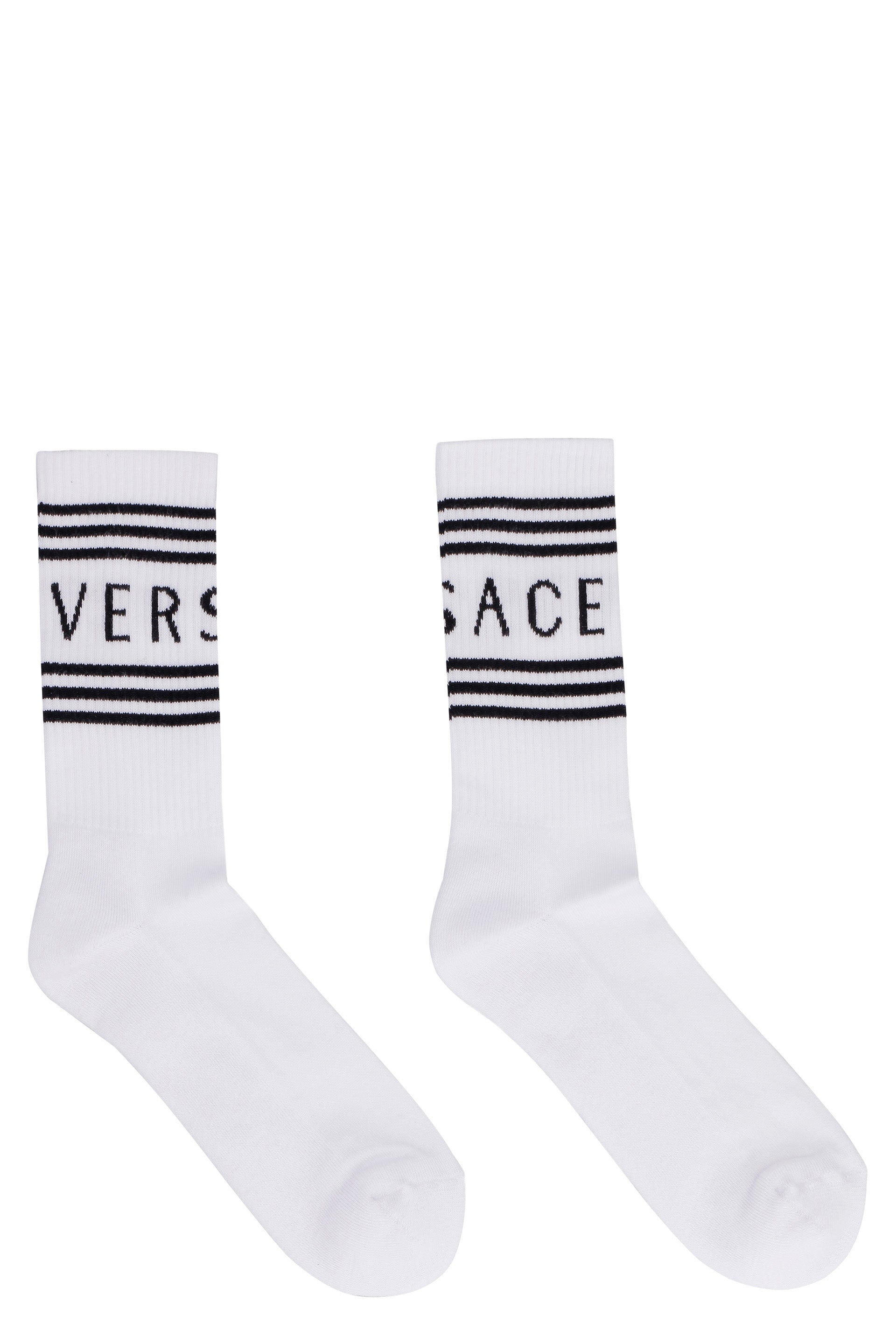 Logo cotton blend socks