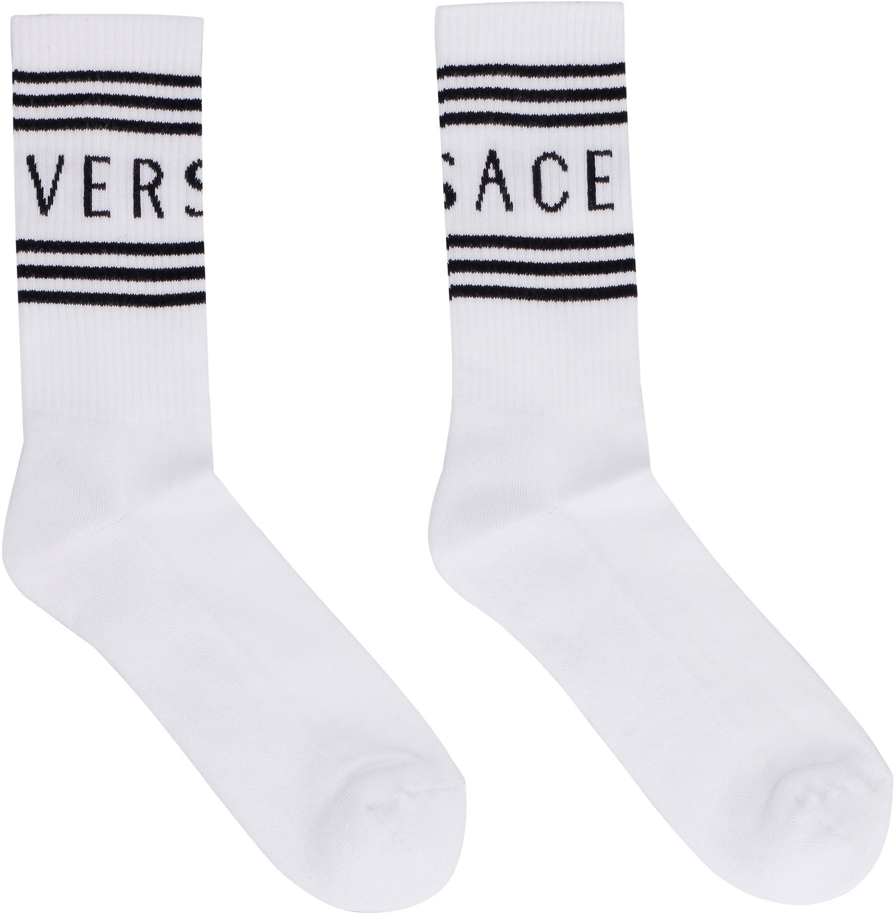 Logo cotton blend socks