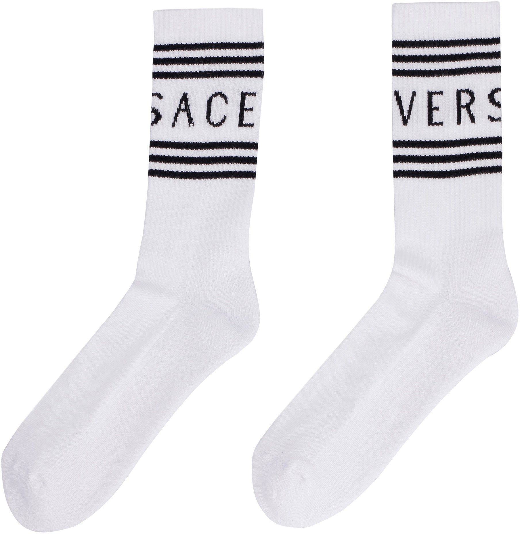 Logo cotton blend socks