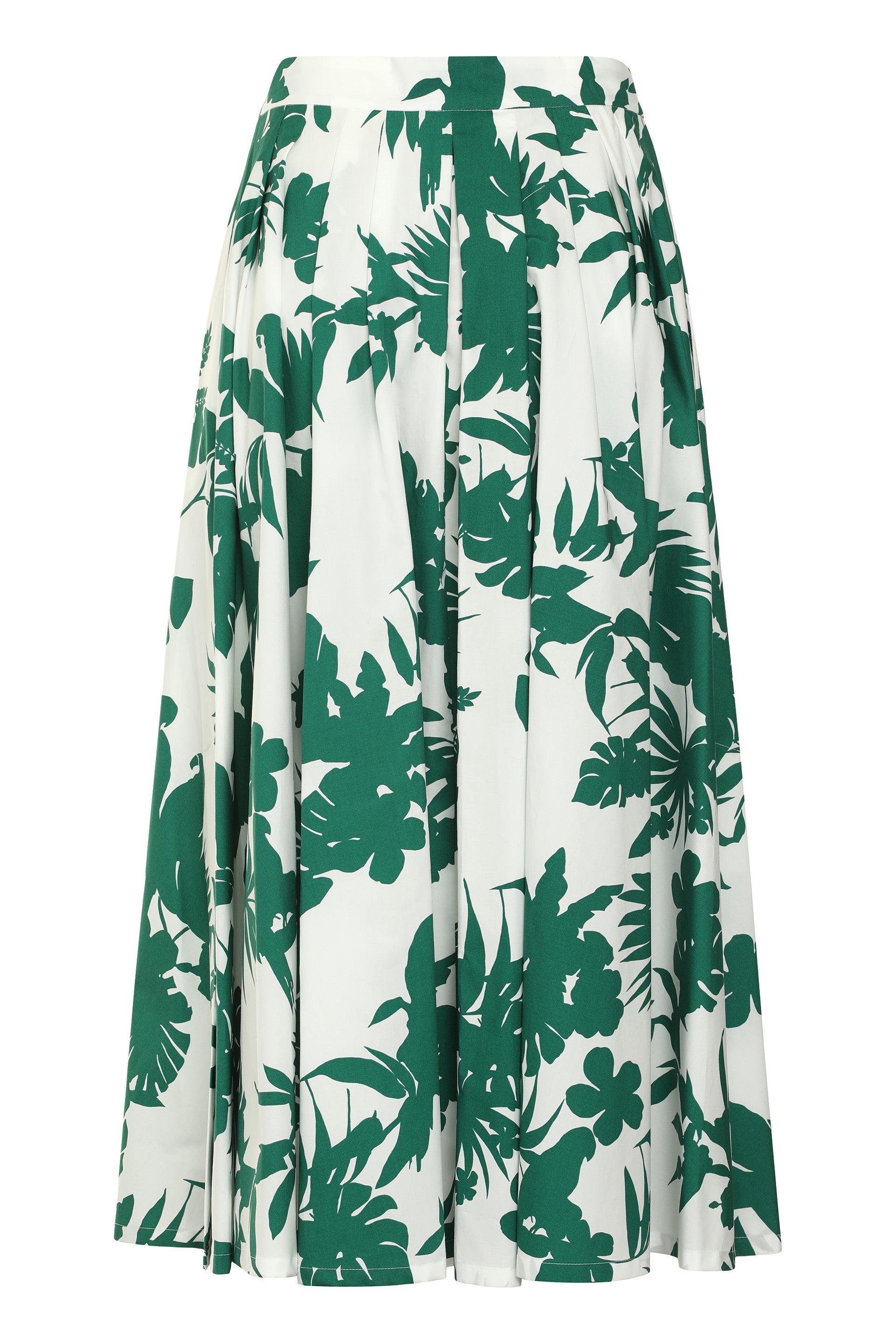 Idoneo printed cotton skirt