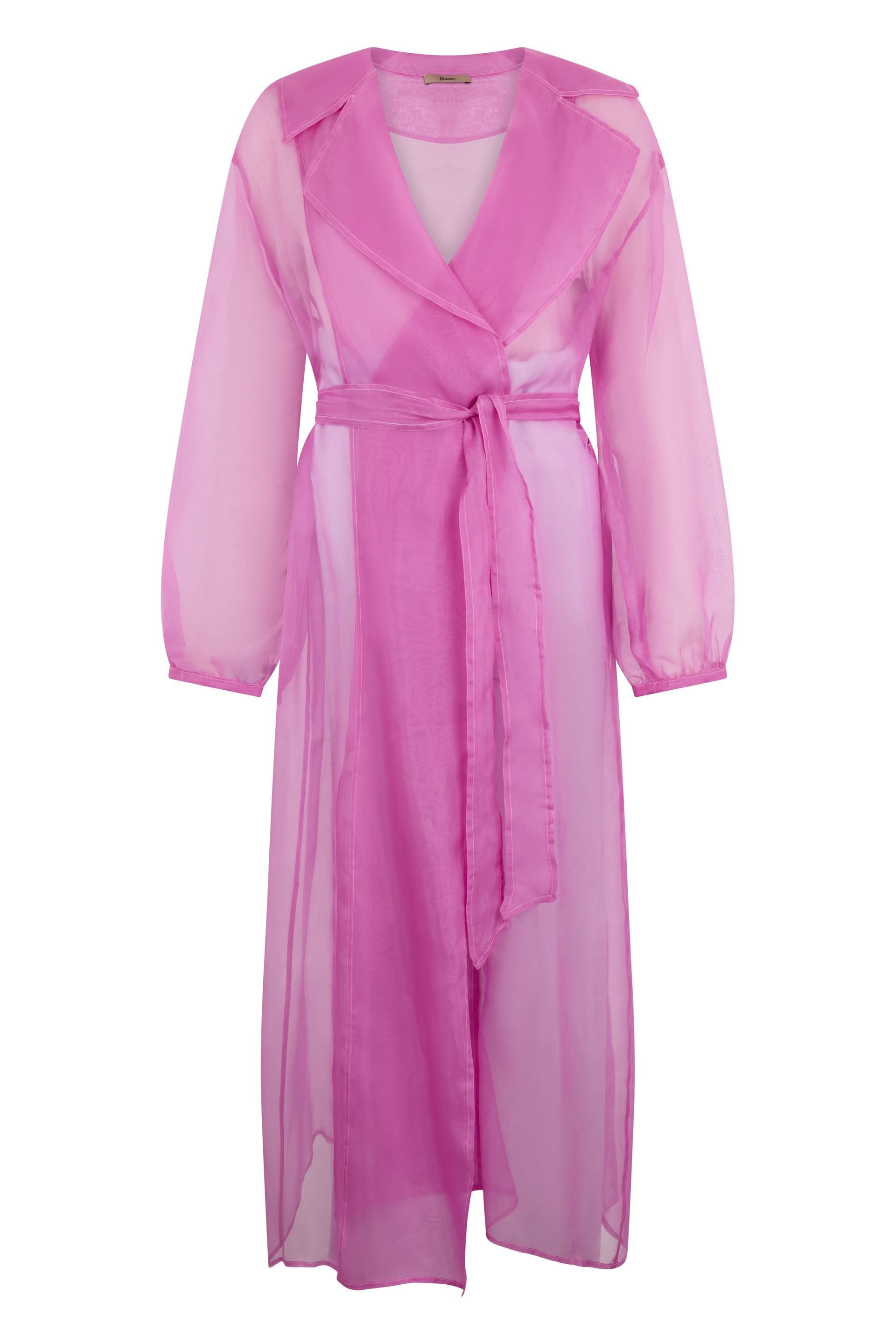 Light pink cape with elegant belt