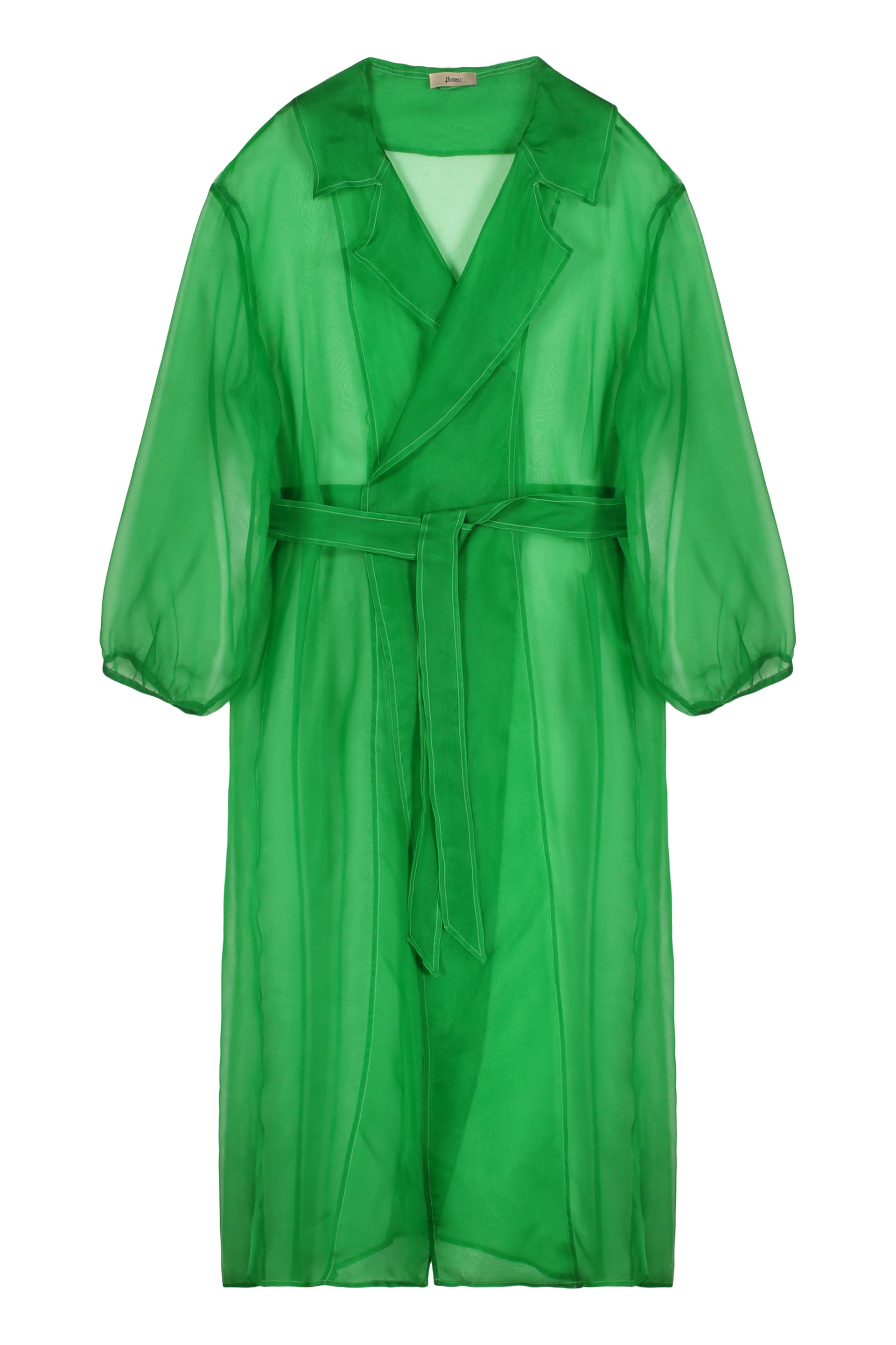 Silk trench coat