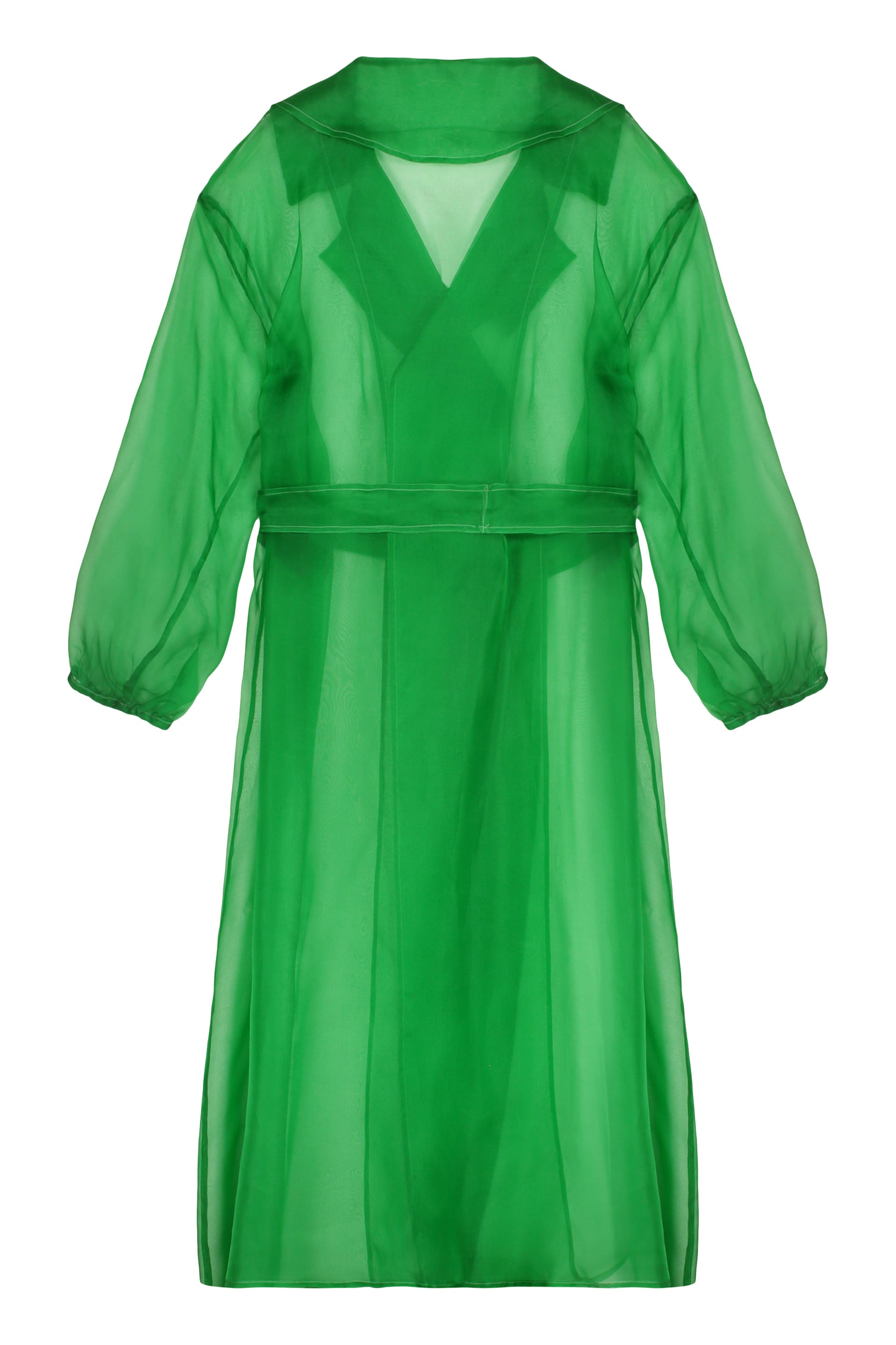 Silk trench coat