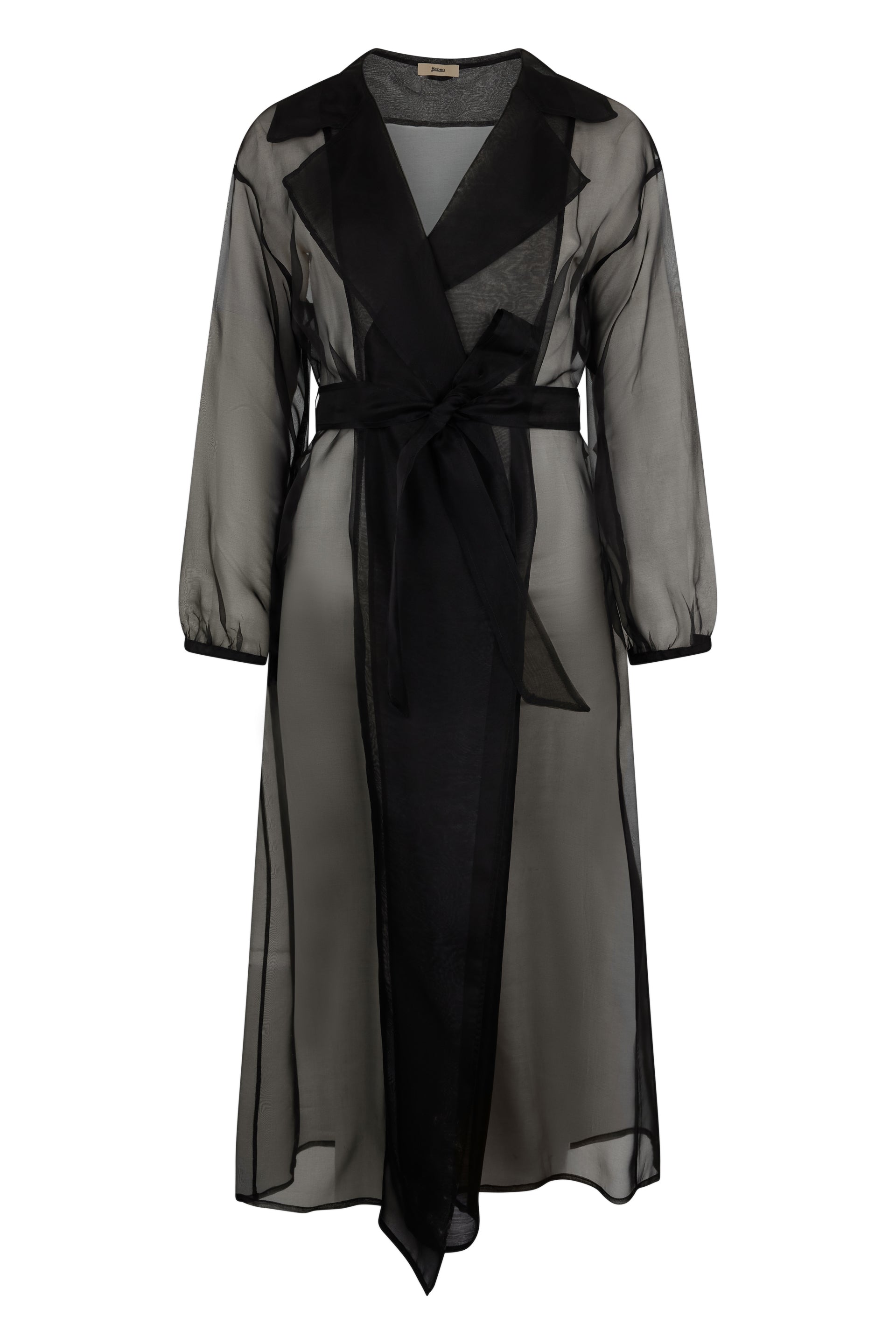 Silk semi-transparent coat