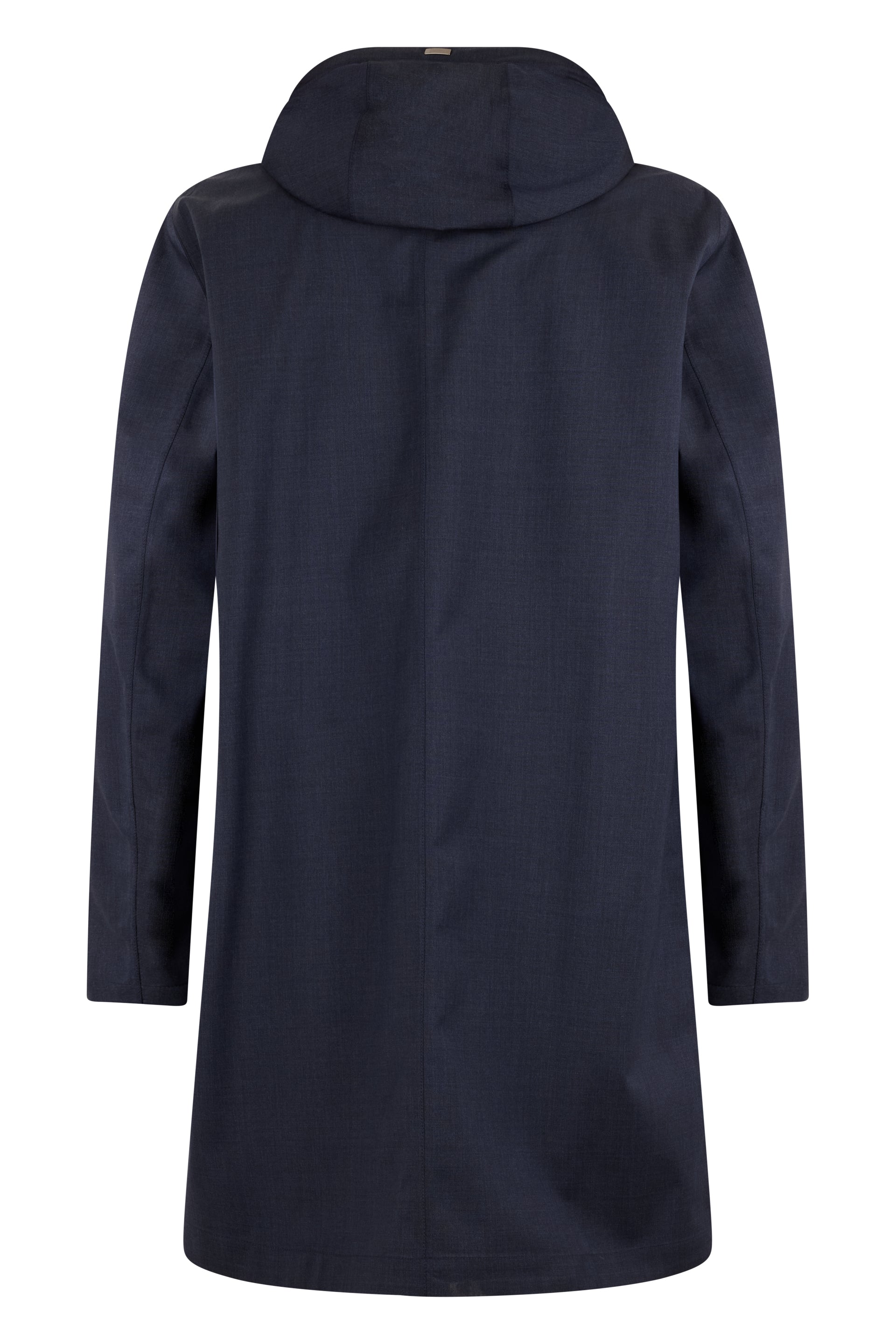 Elegant and minimalist dark blue coat