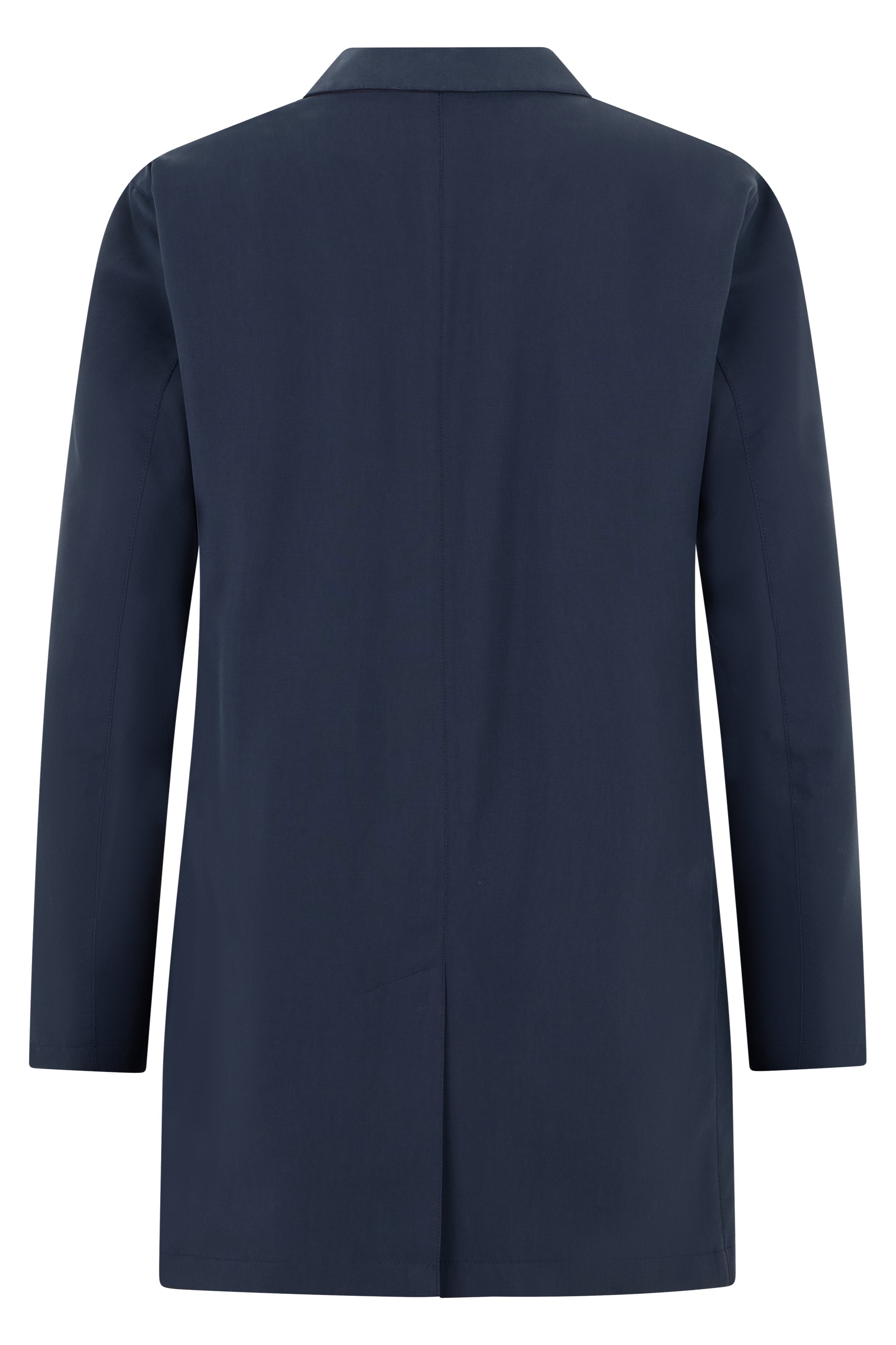 Elegant and versatile dark blue coat
