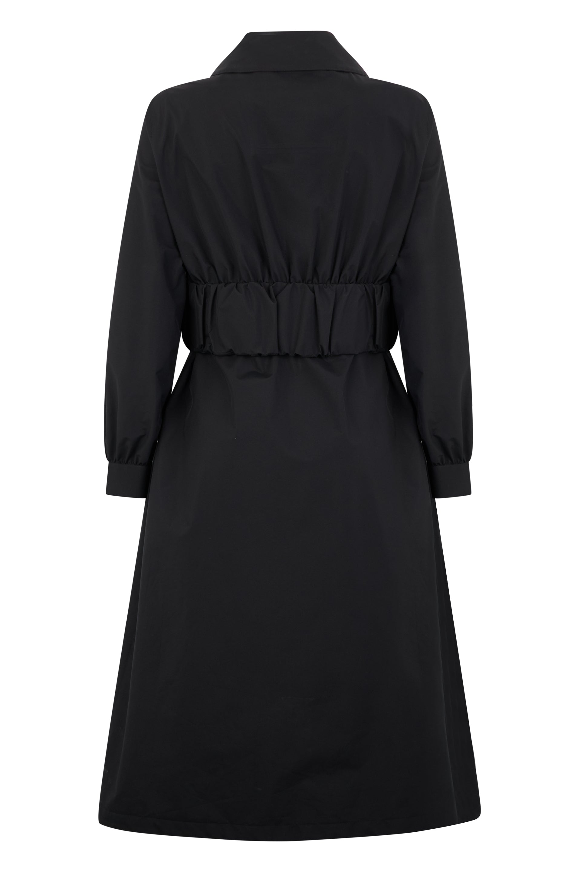 Elegant long black coat for any occasion
