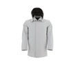 Hooded techno fabric raincoat