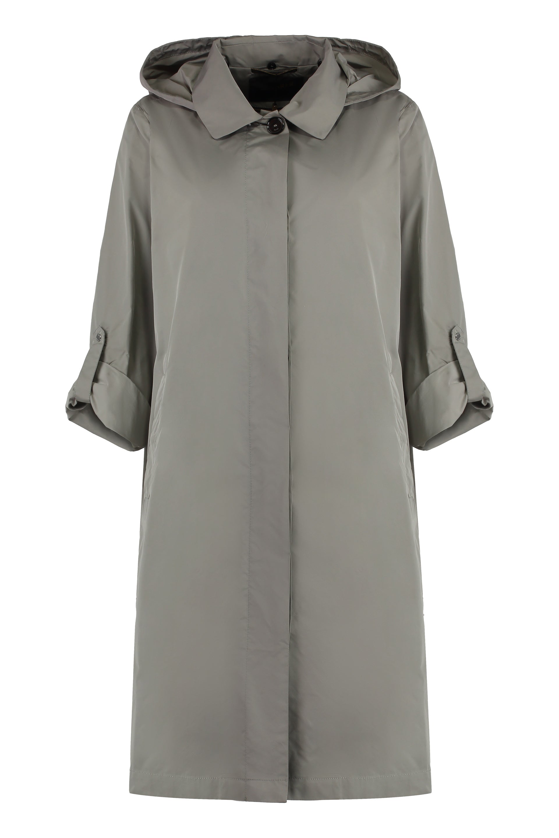 Isadora techno fabric trench coat