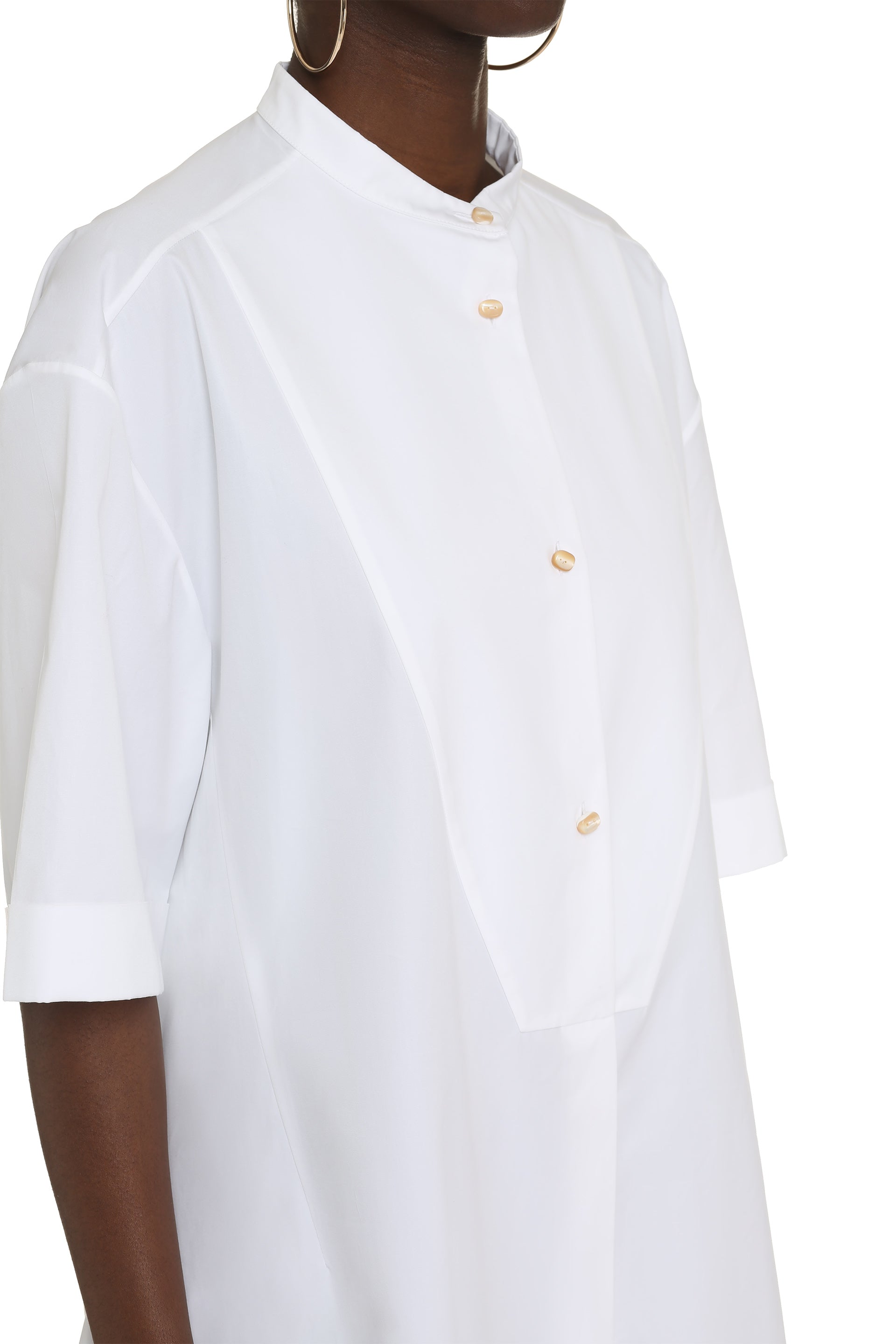 Cotton shirtdress