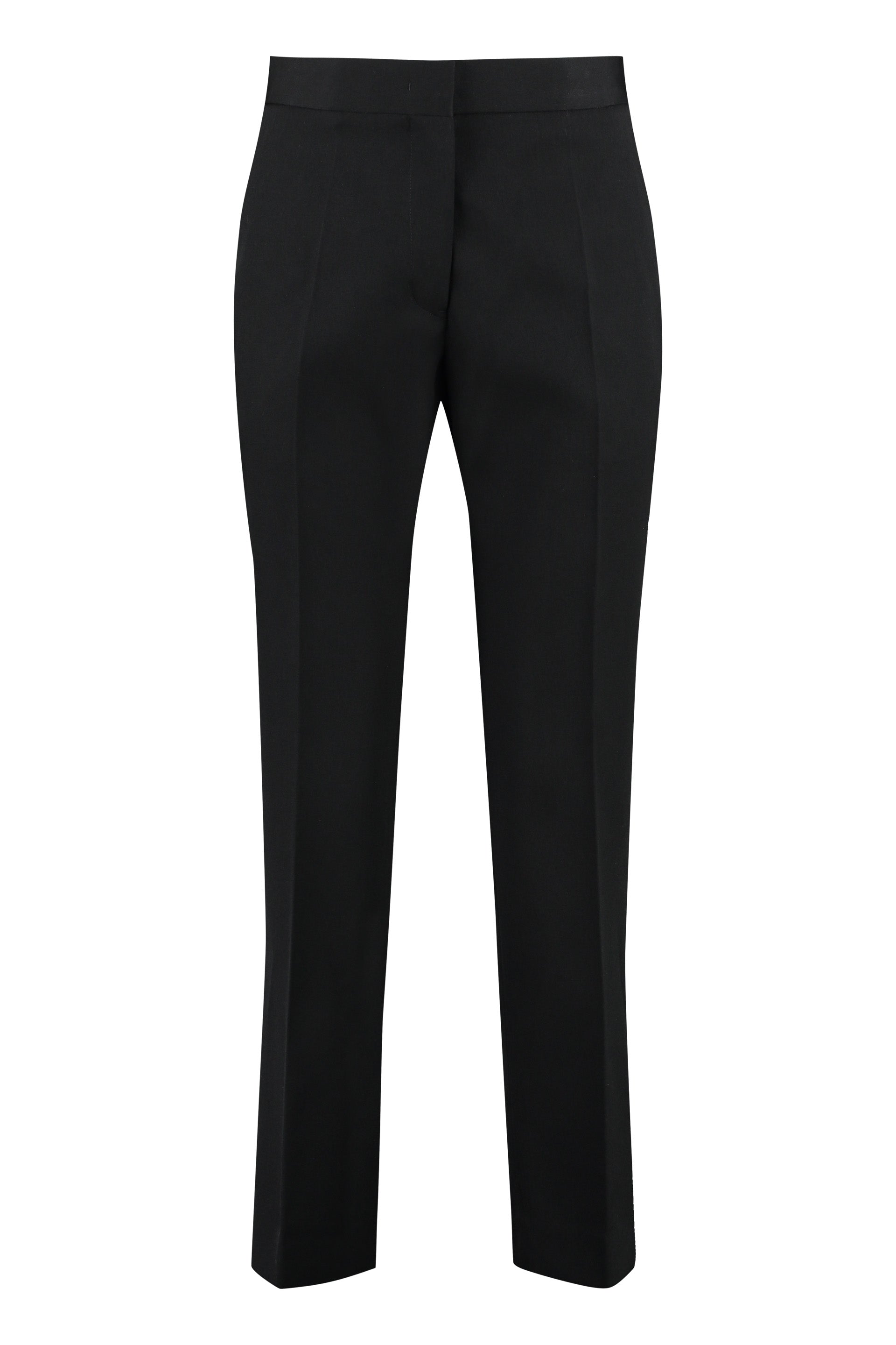 Wool cropped trousers