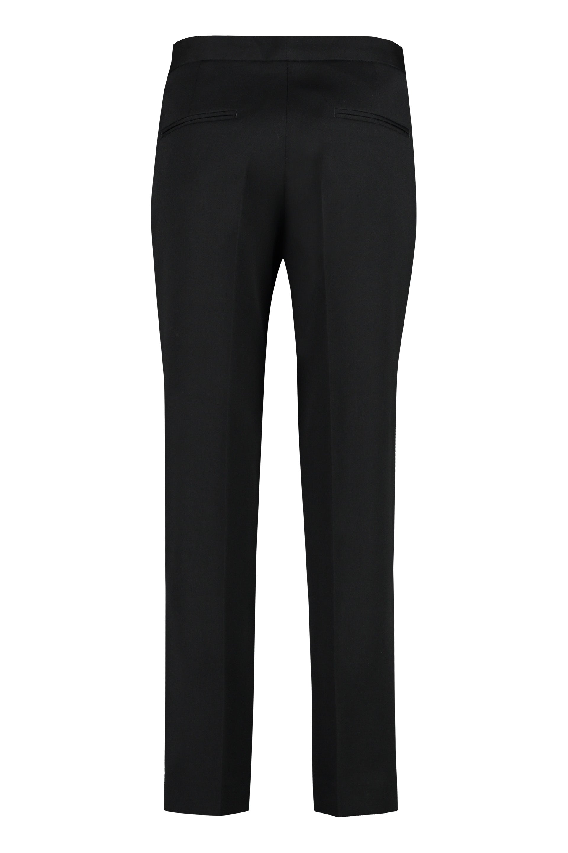 Wool cropped trousers