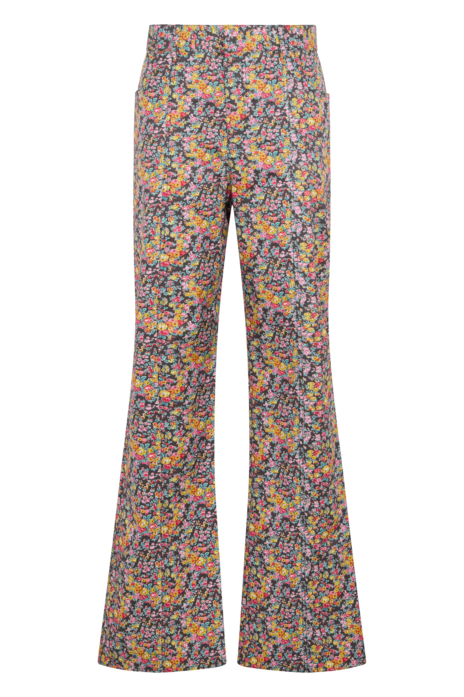Floral palazzo pants ideal for a casual and refined look.