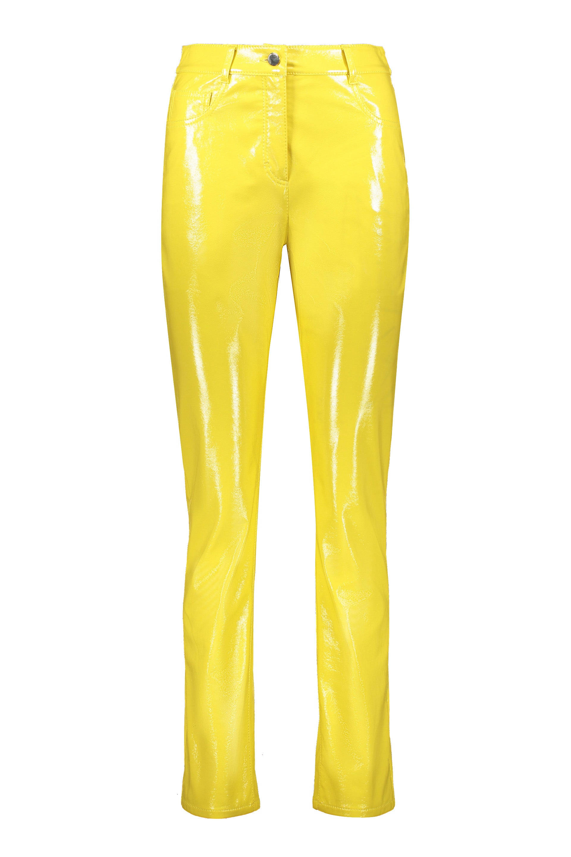 Faux leather trousers