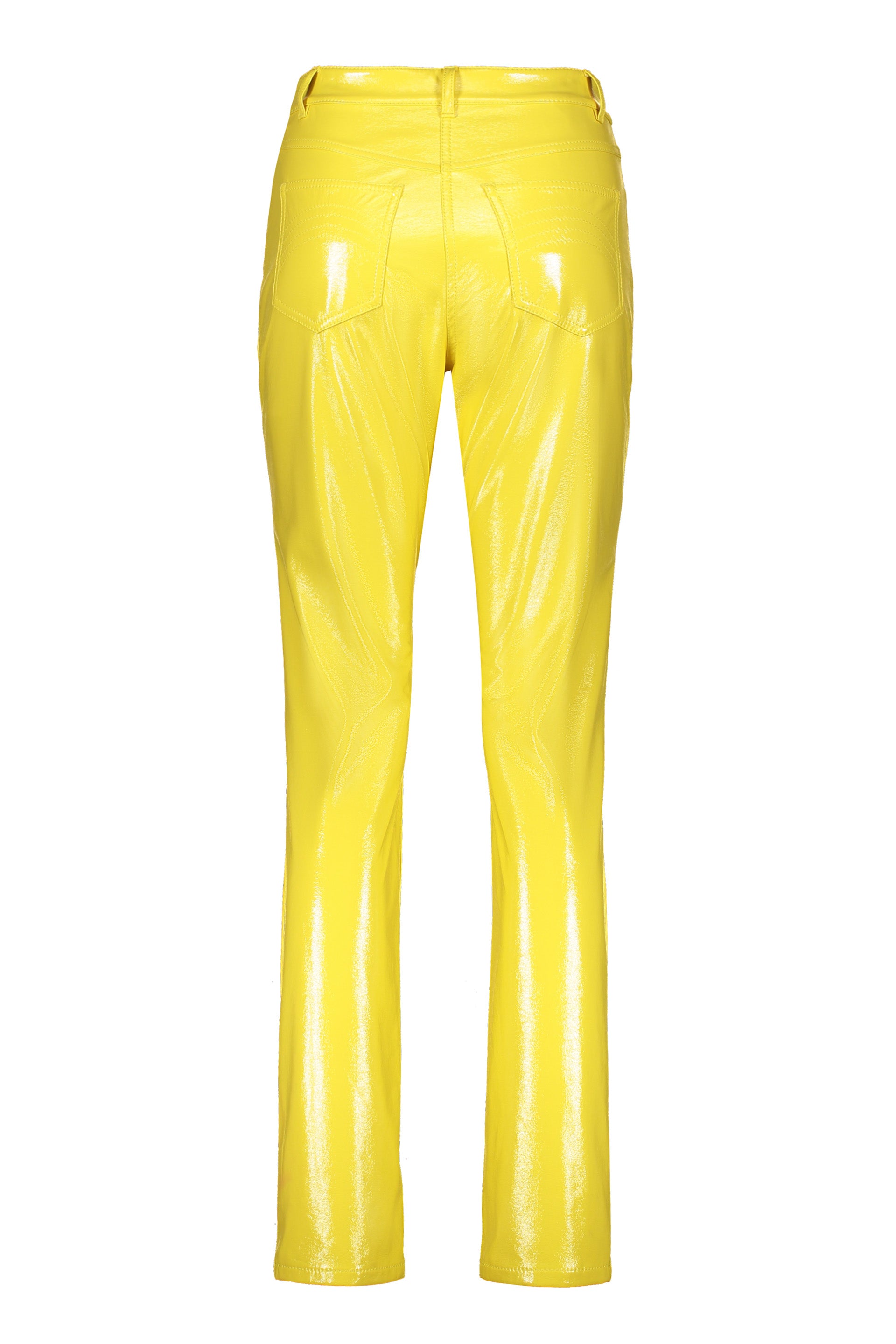 Faux leather trousers