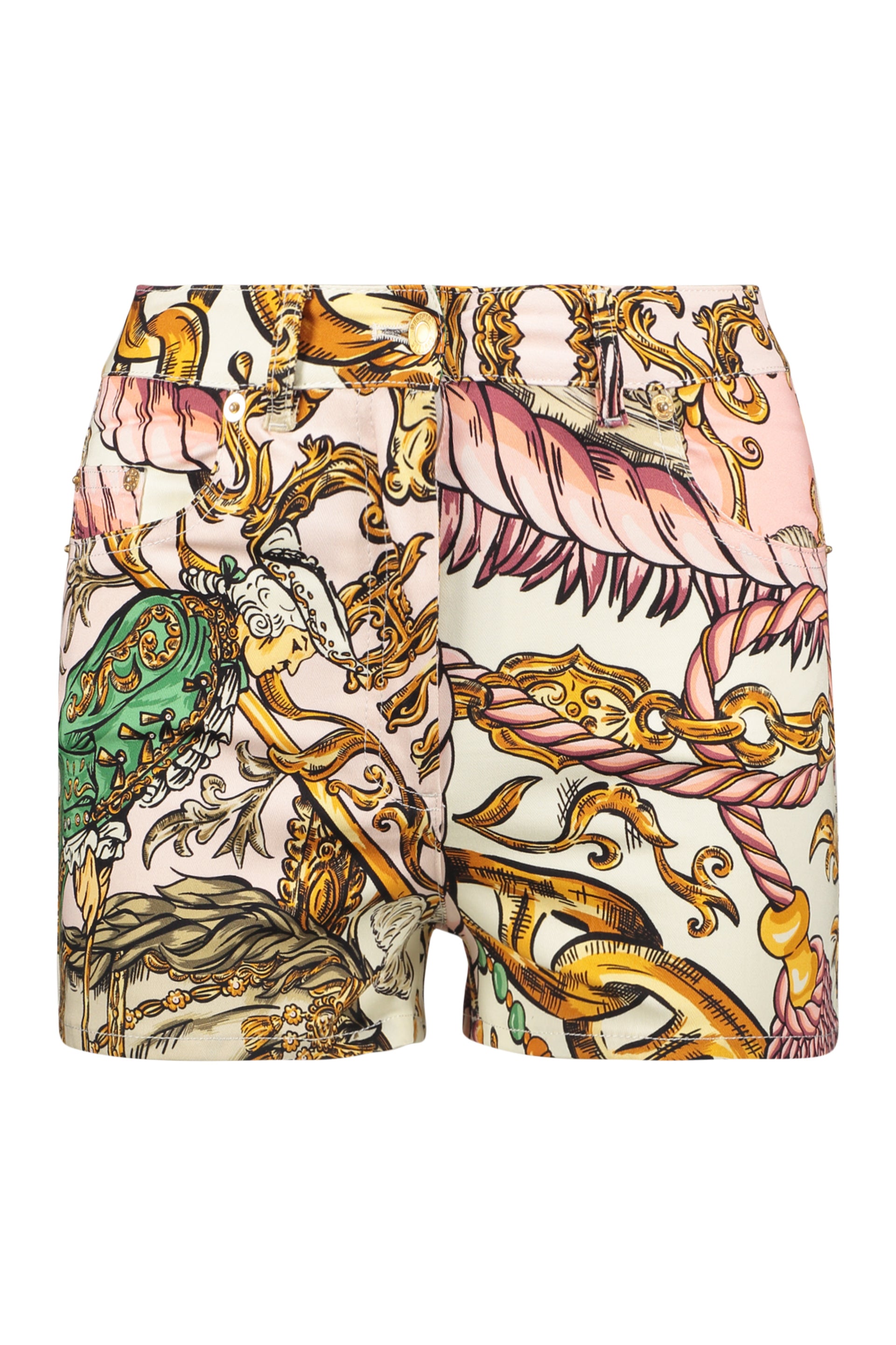 Printed cotton shorts