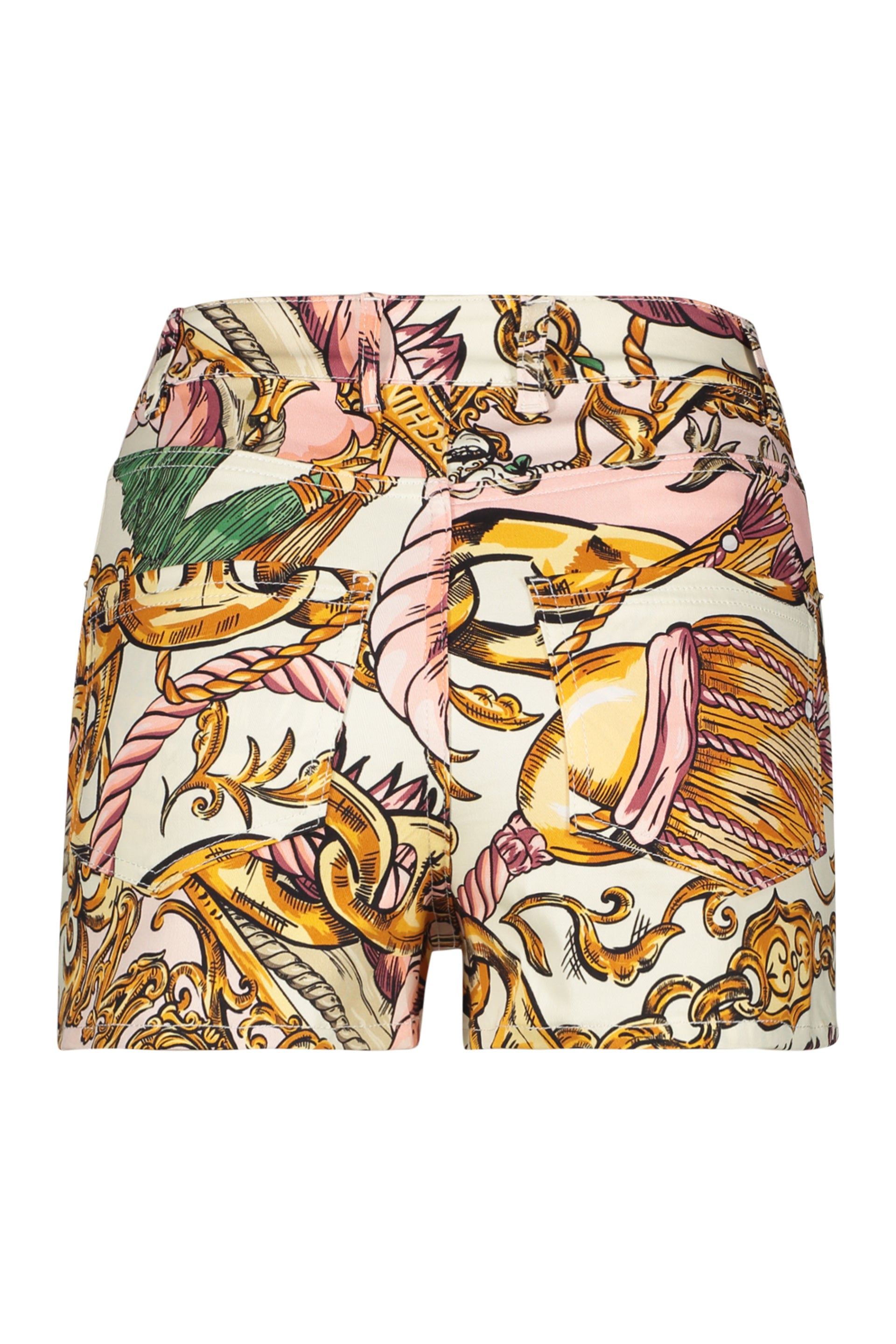 Printed cotton shorts