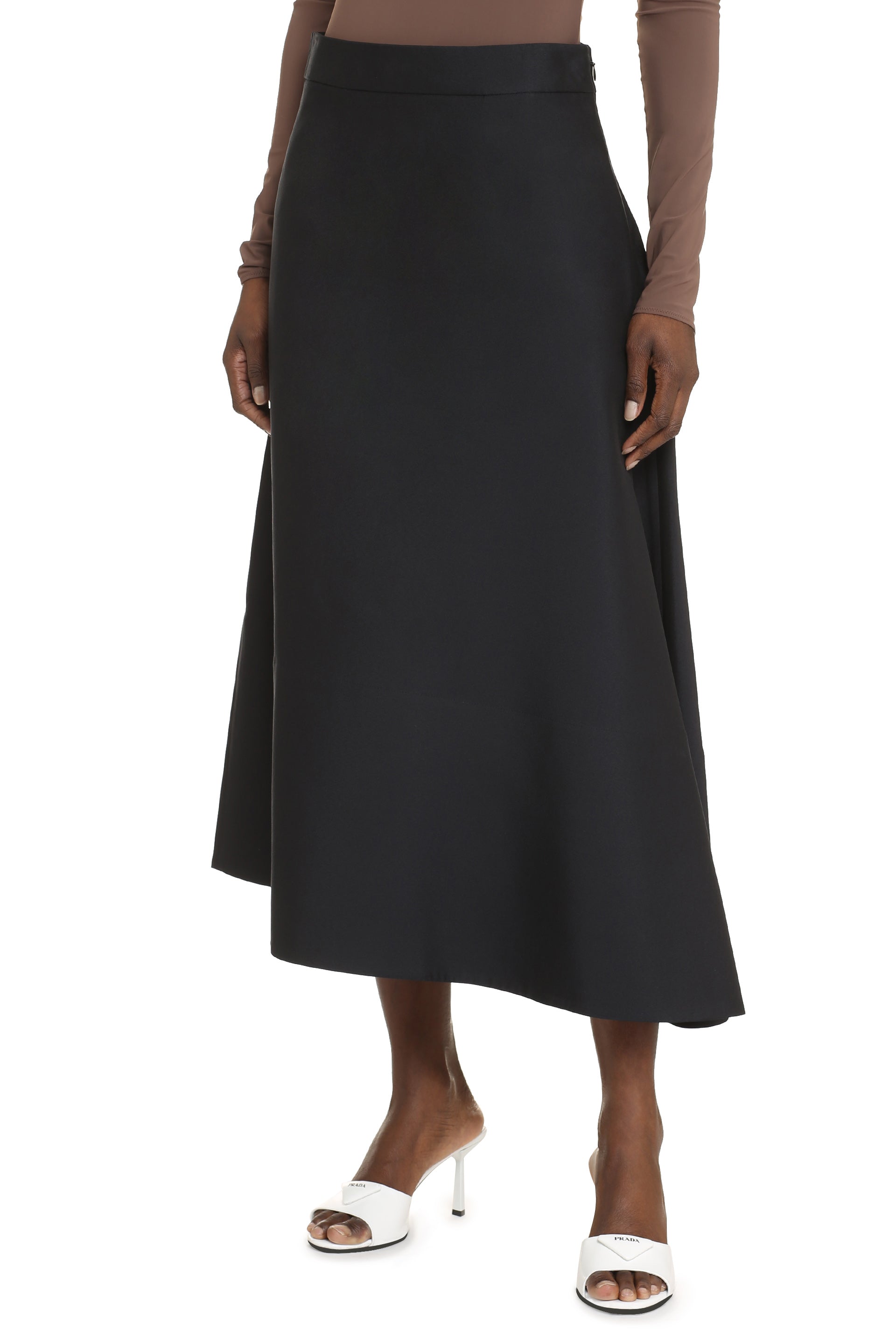 A-line midi skirt