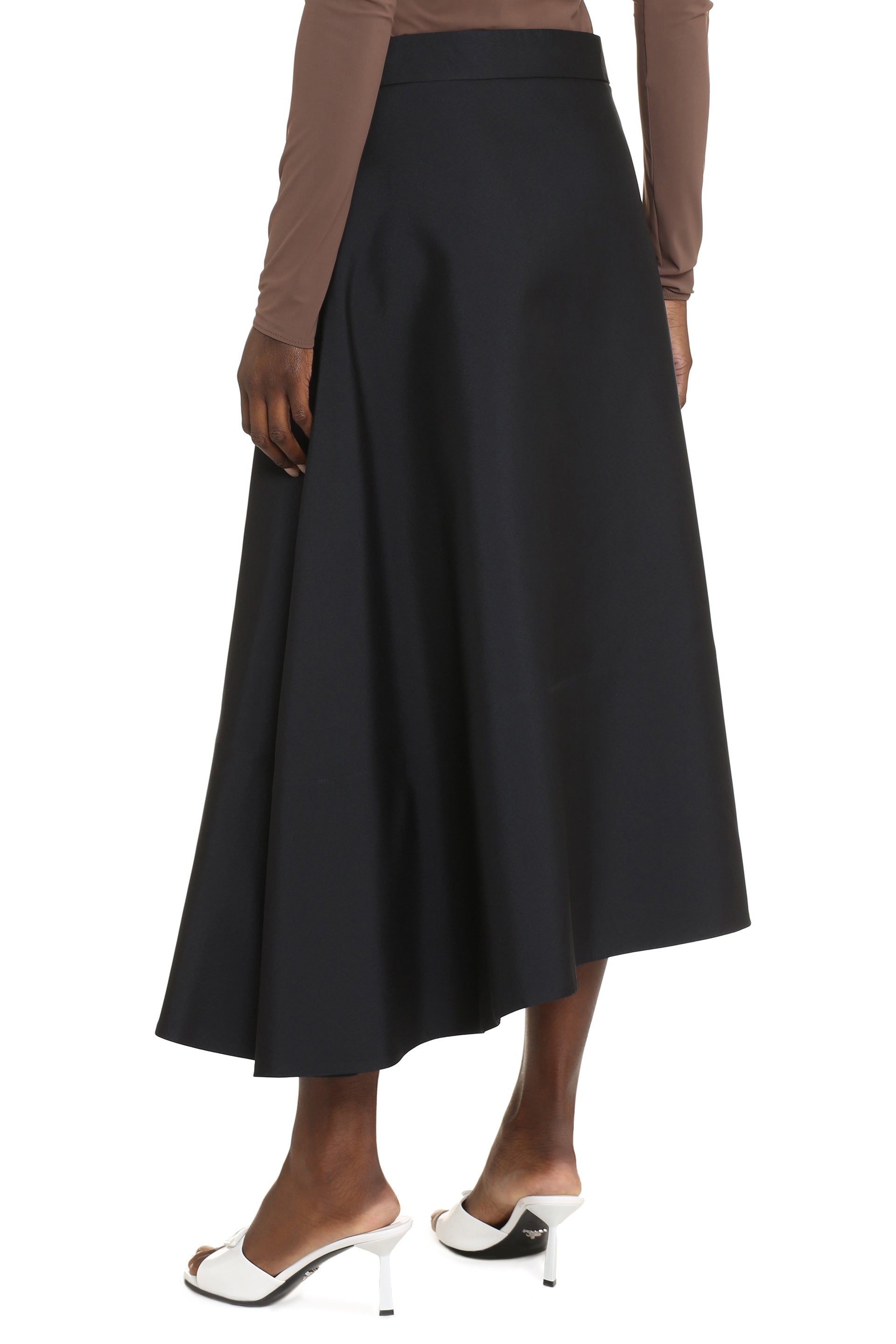 A-line midi skirt