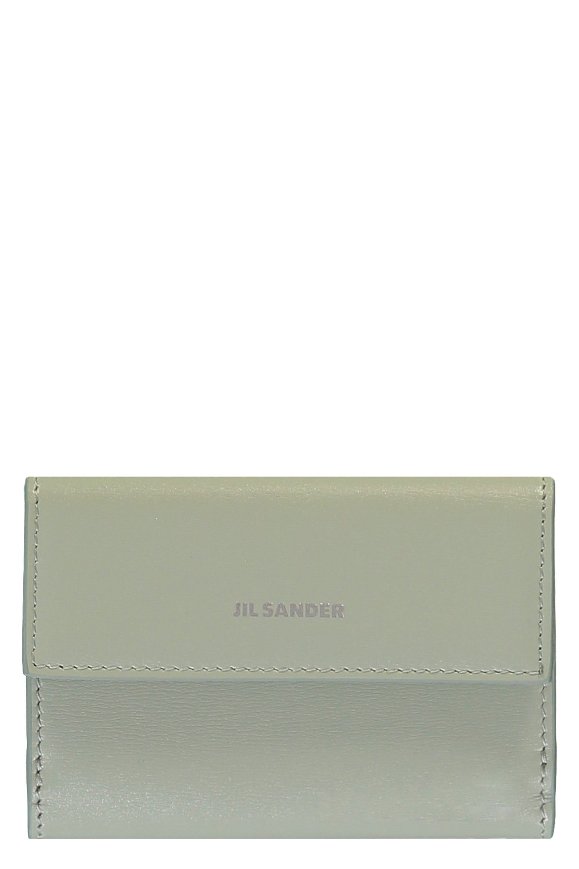 Small leather flap-over wallet