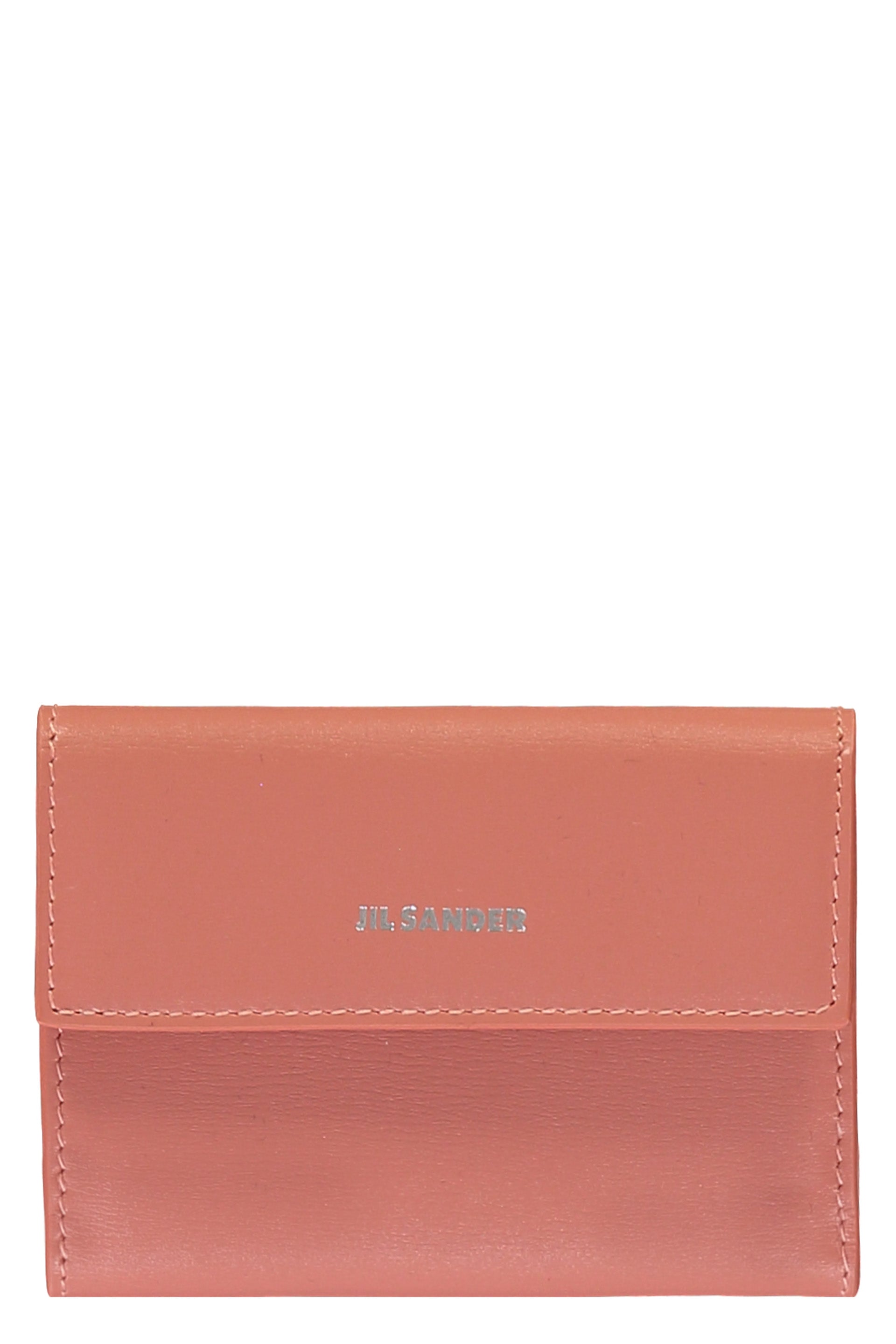 Small leather flap-over wallet