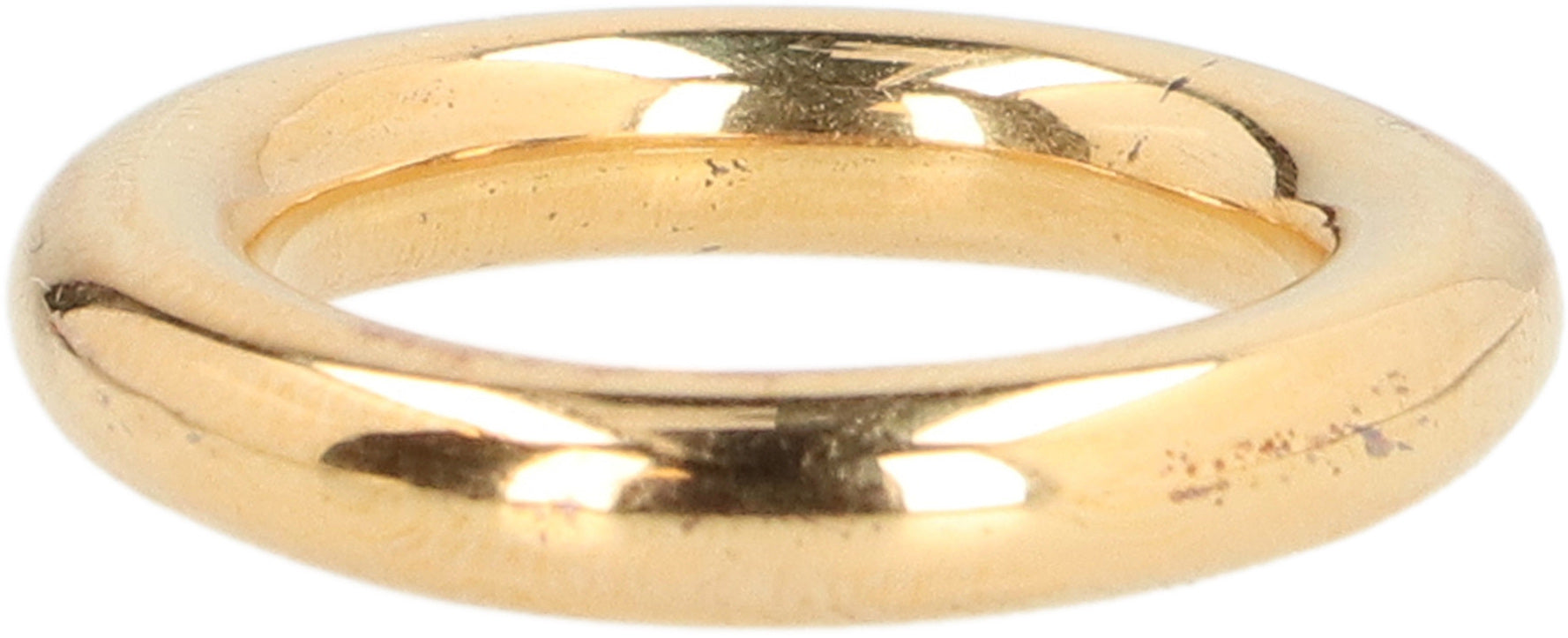 Gold plated metal ring