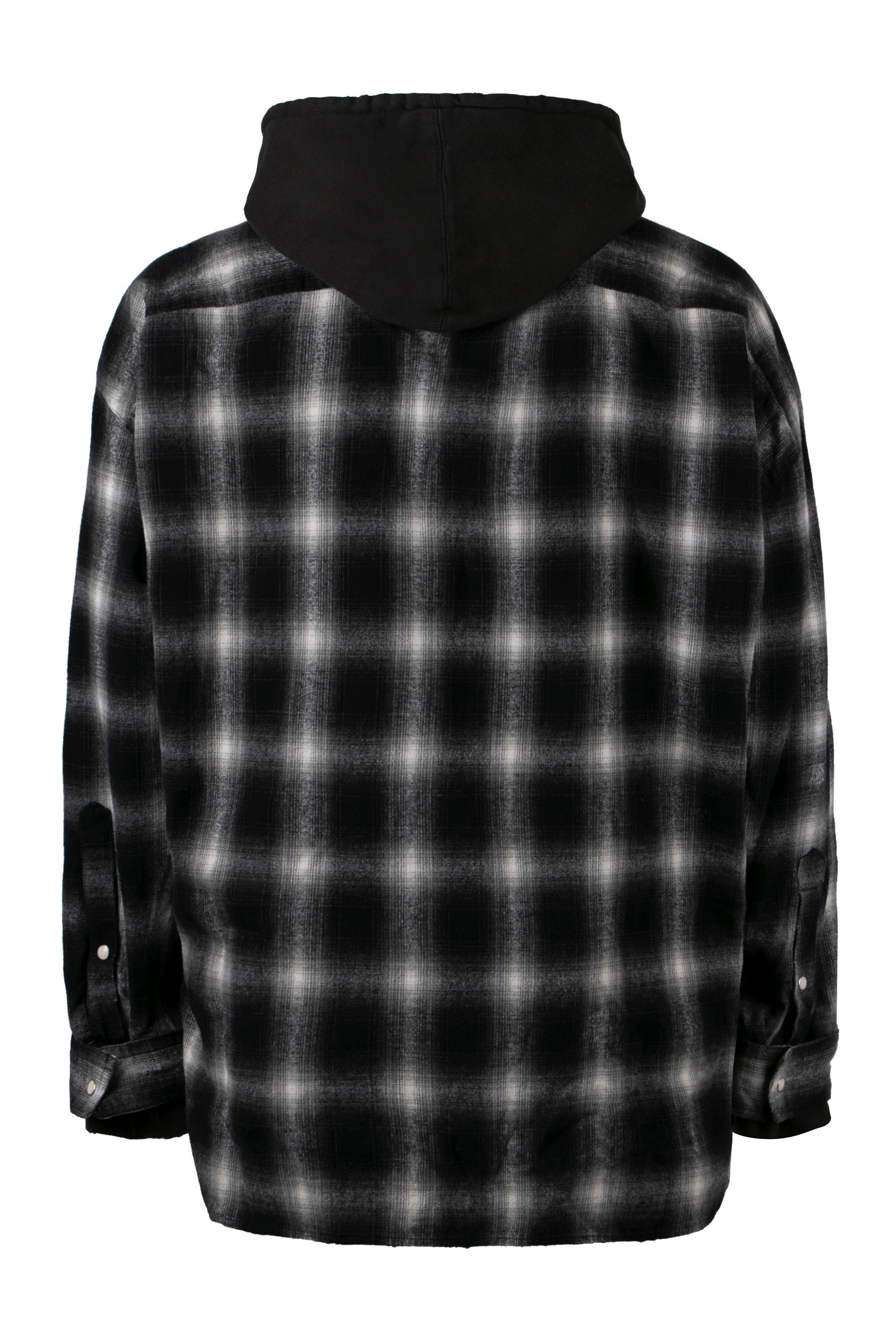 Check print cotton shirt