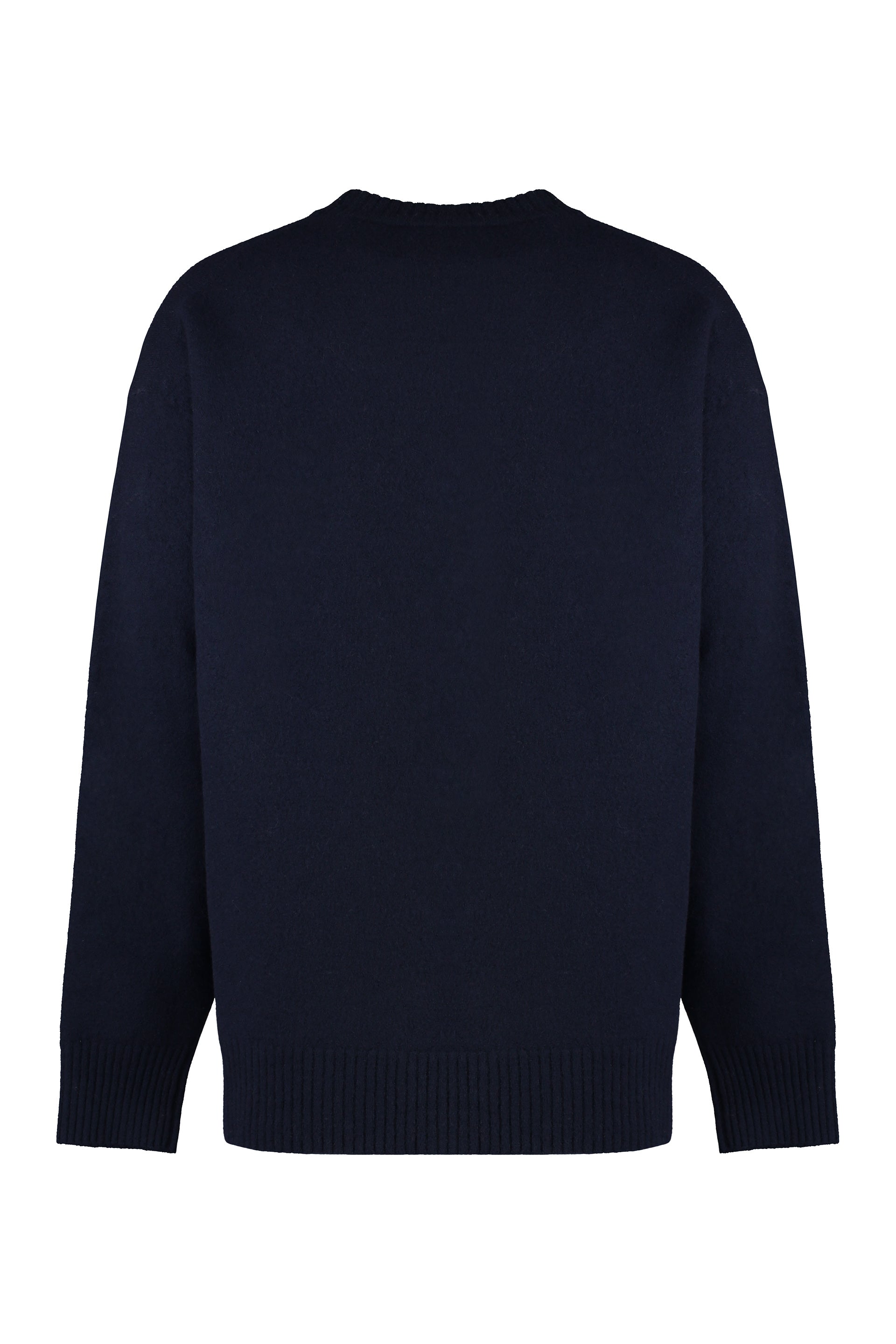 Crew-neck wool sweater