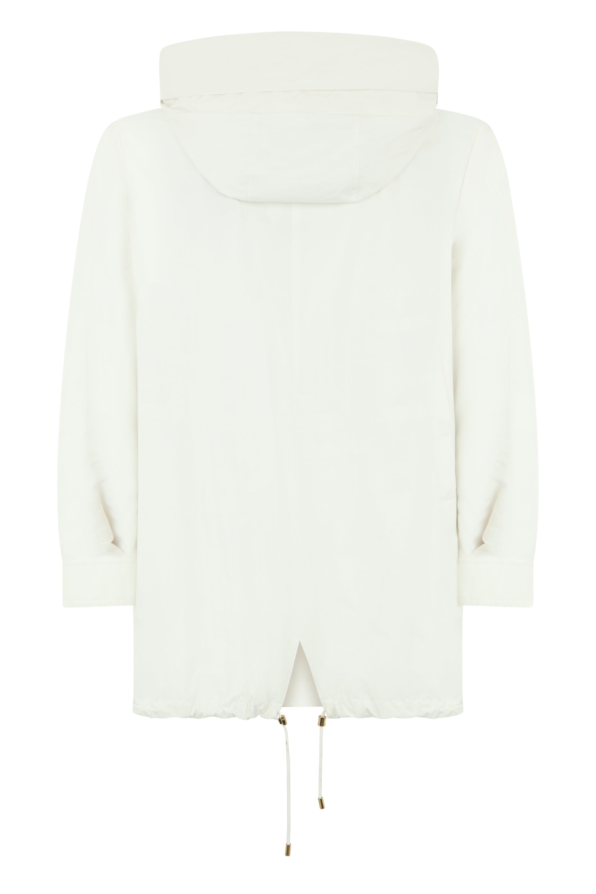 Light coat with adjustable hood