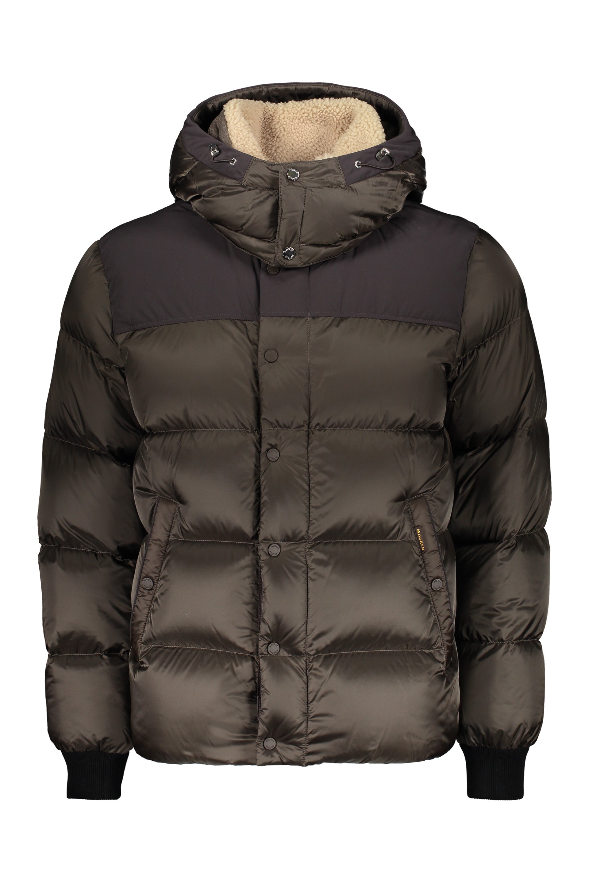Down jacket with hood