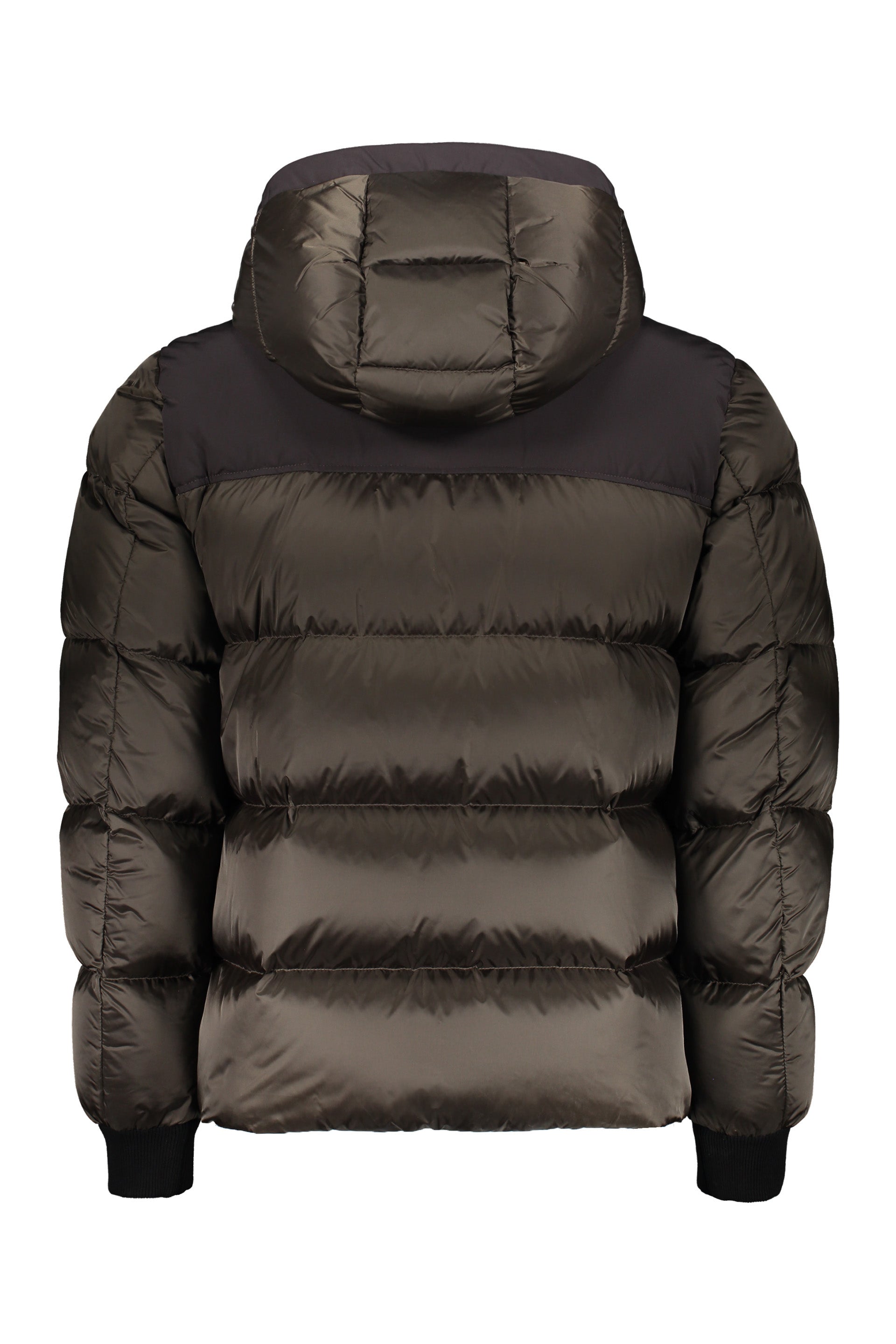 Down jacket with hood