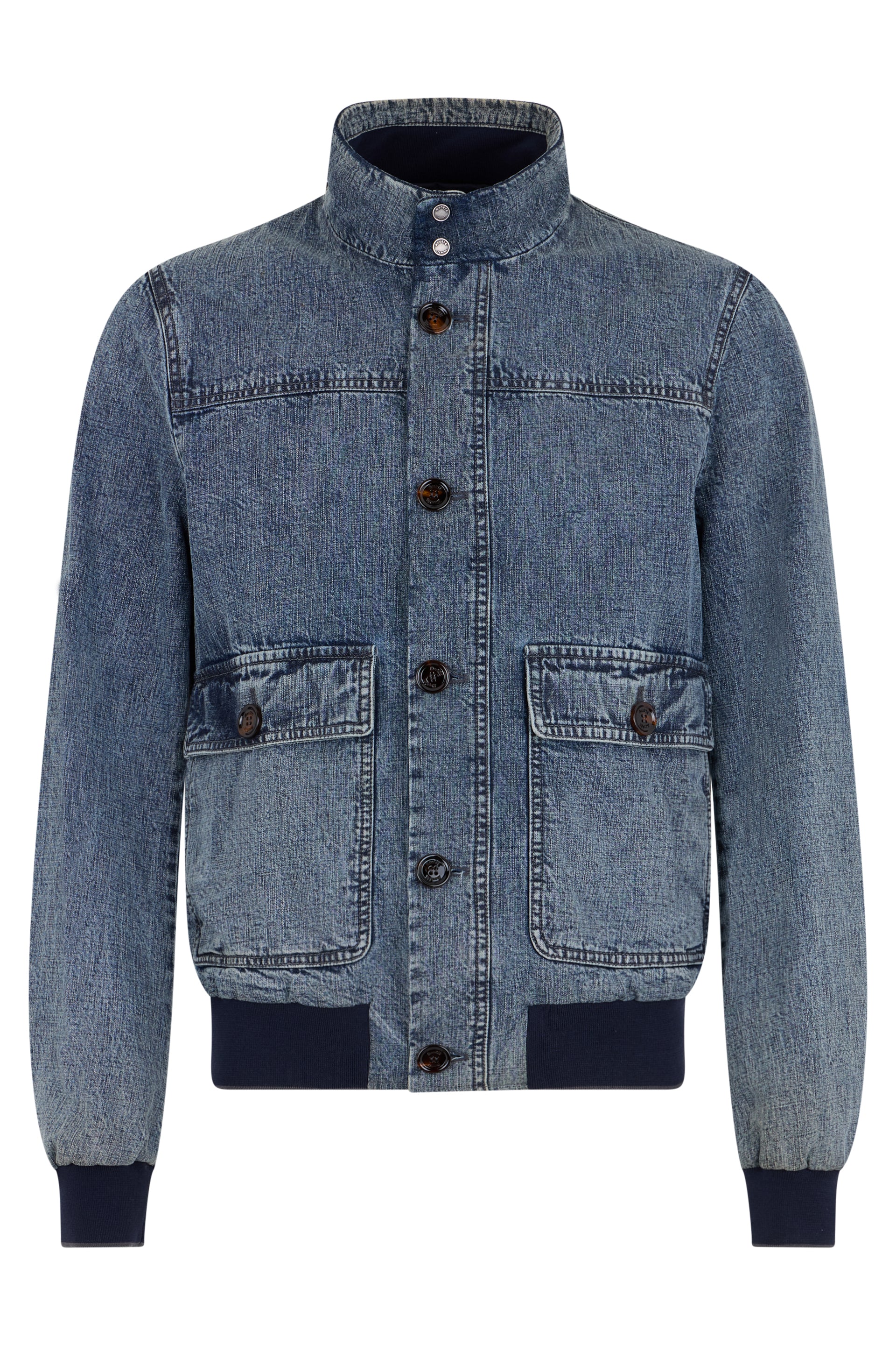 Classic and versatile blue denim jacket