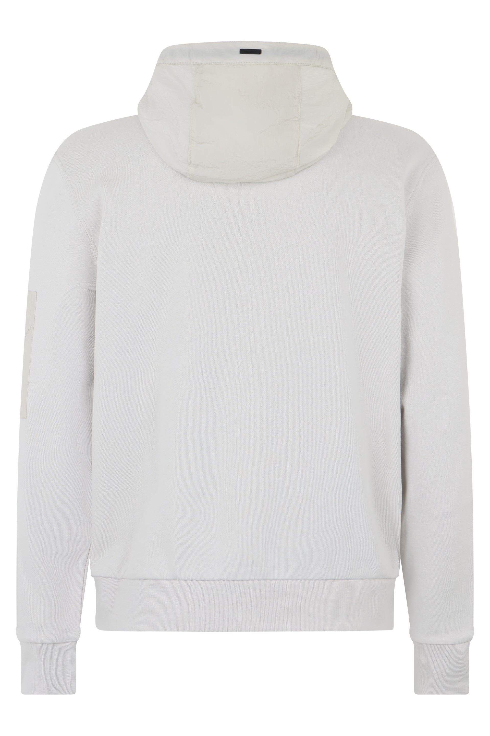 White hoodie with elegant and versatile design