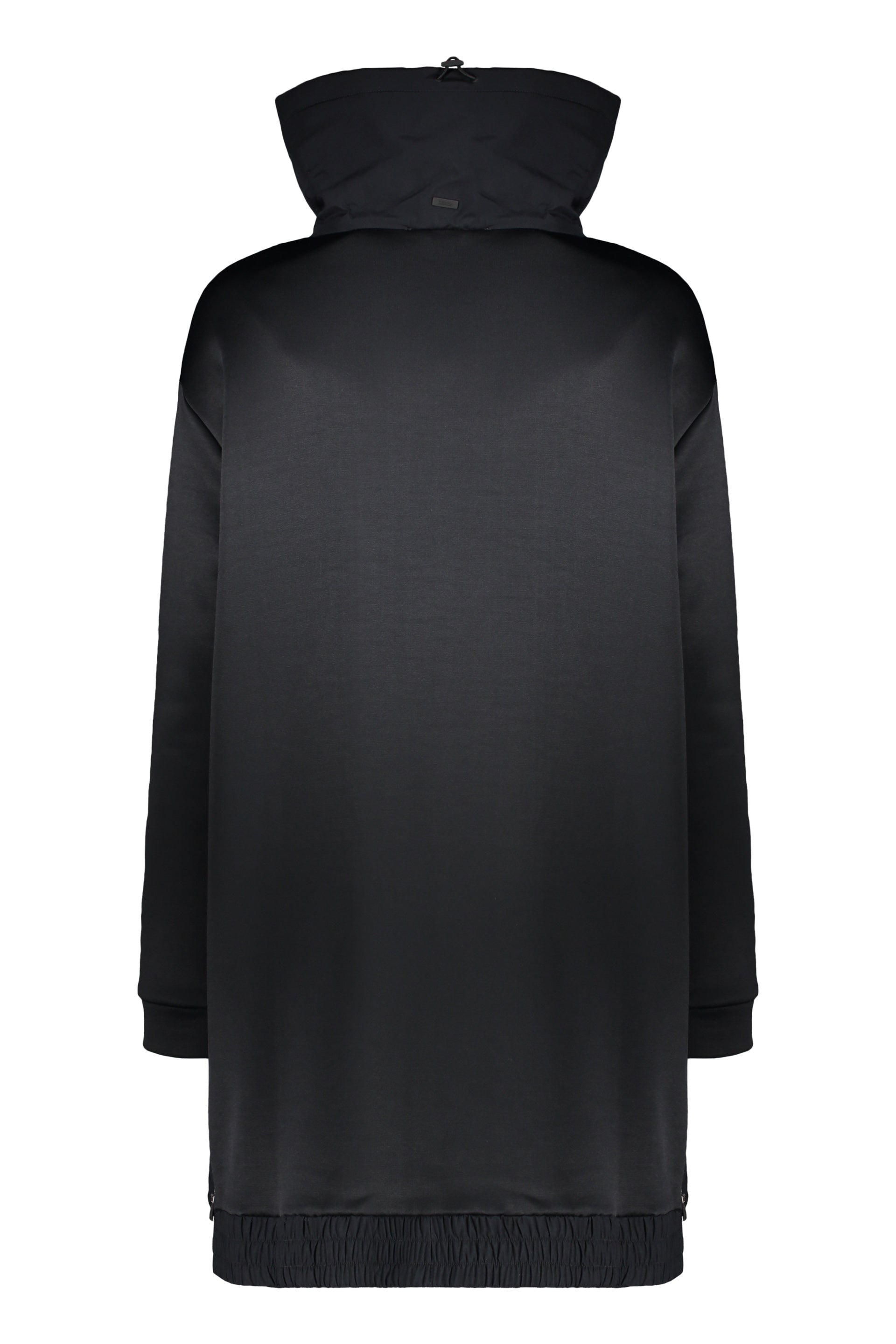 Light black cardigan with high collar