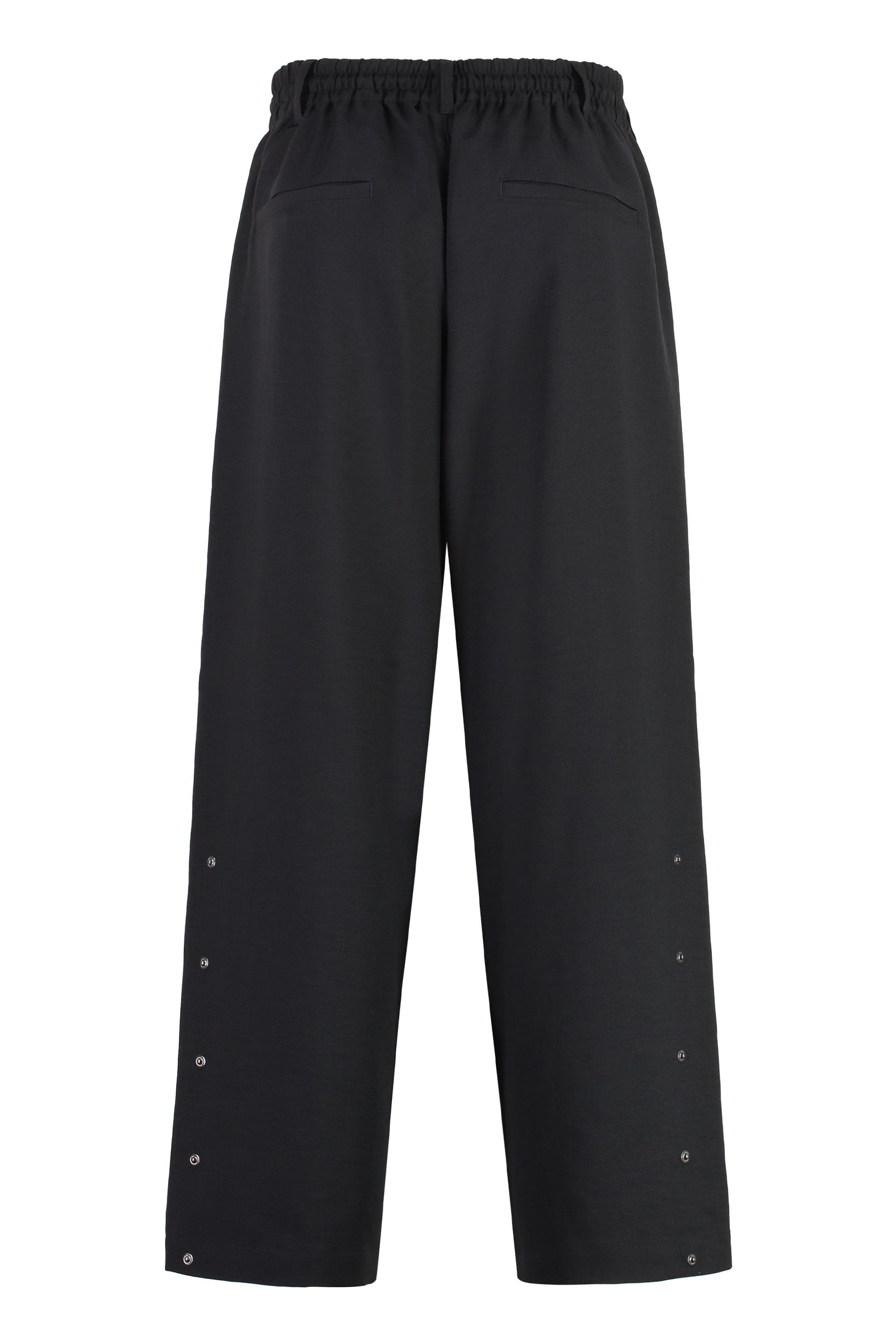 Side panel wide leg trousers