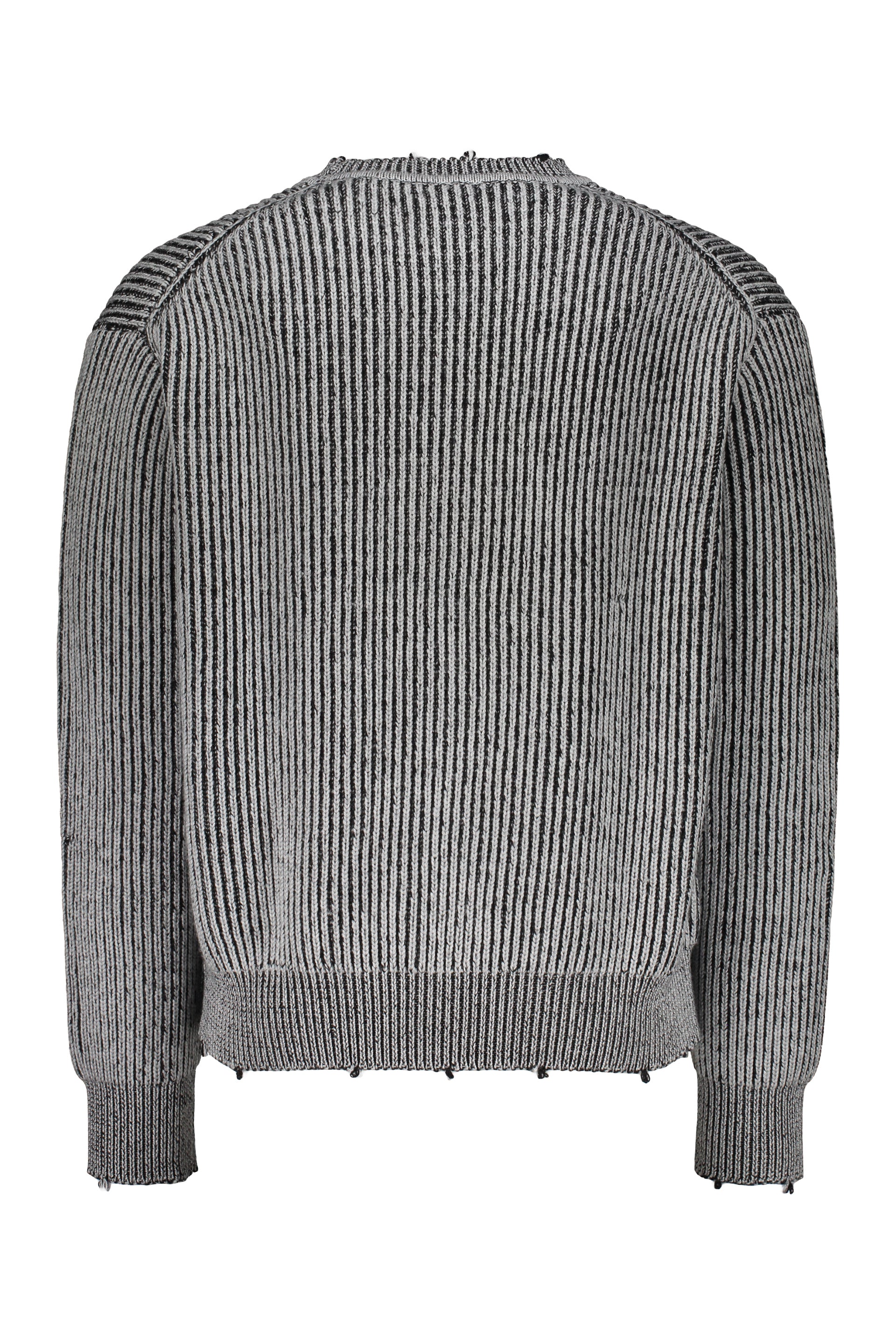 Crew-neck wool sweater