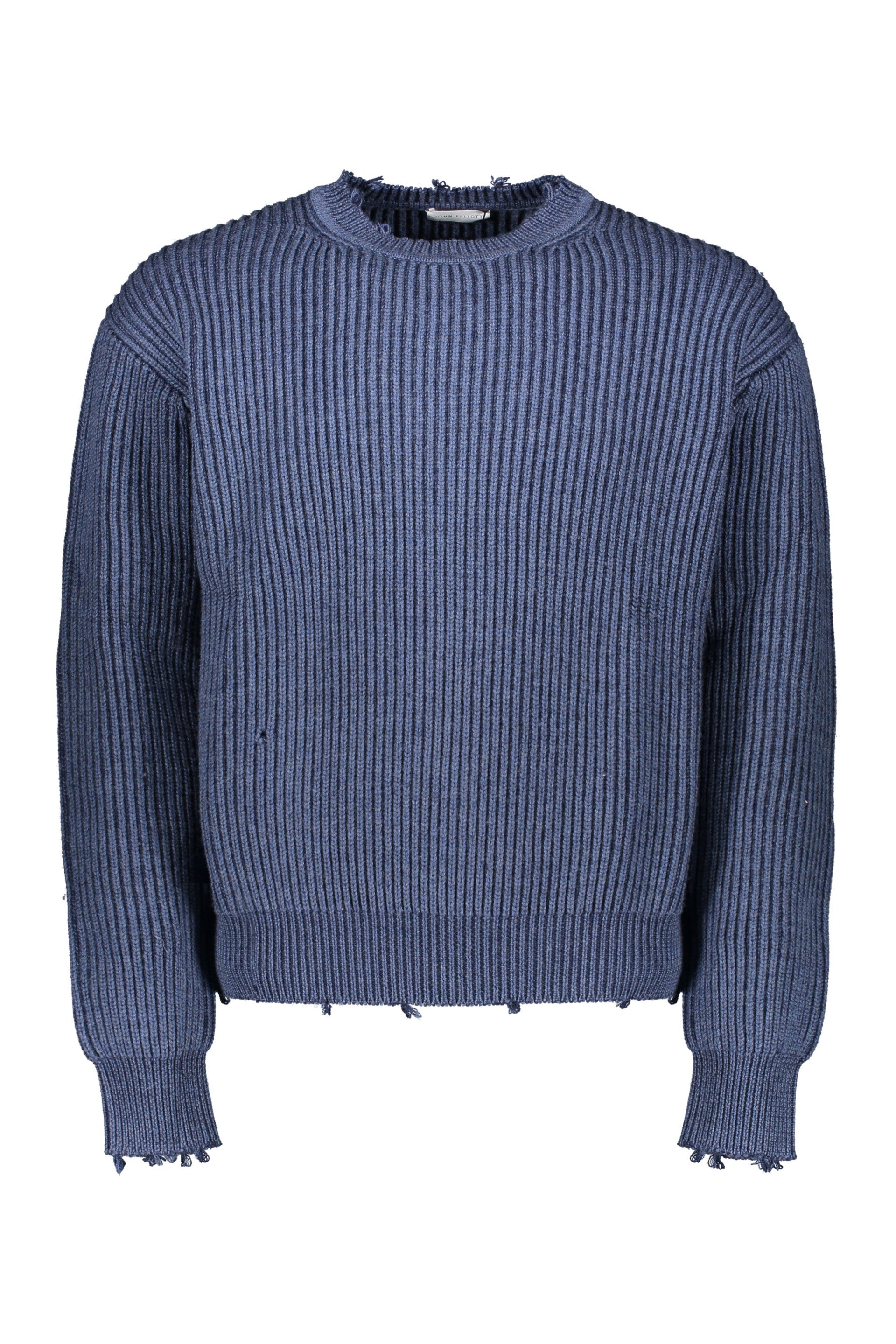 Crew-neck wool sweater