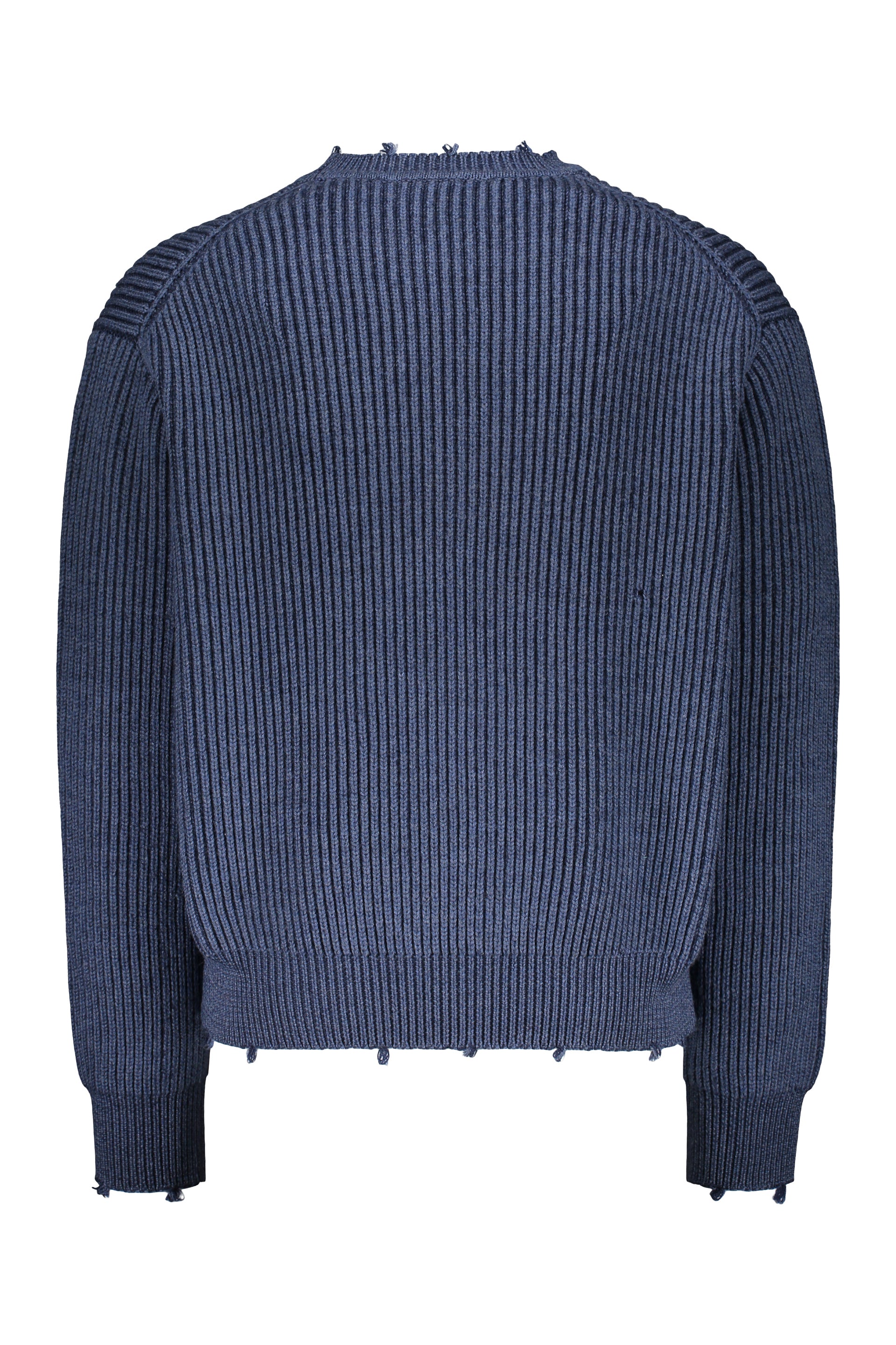 Crew-neck wool sweater